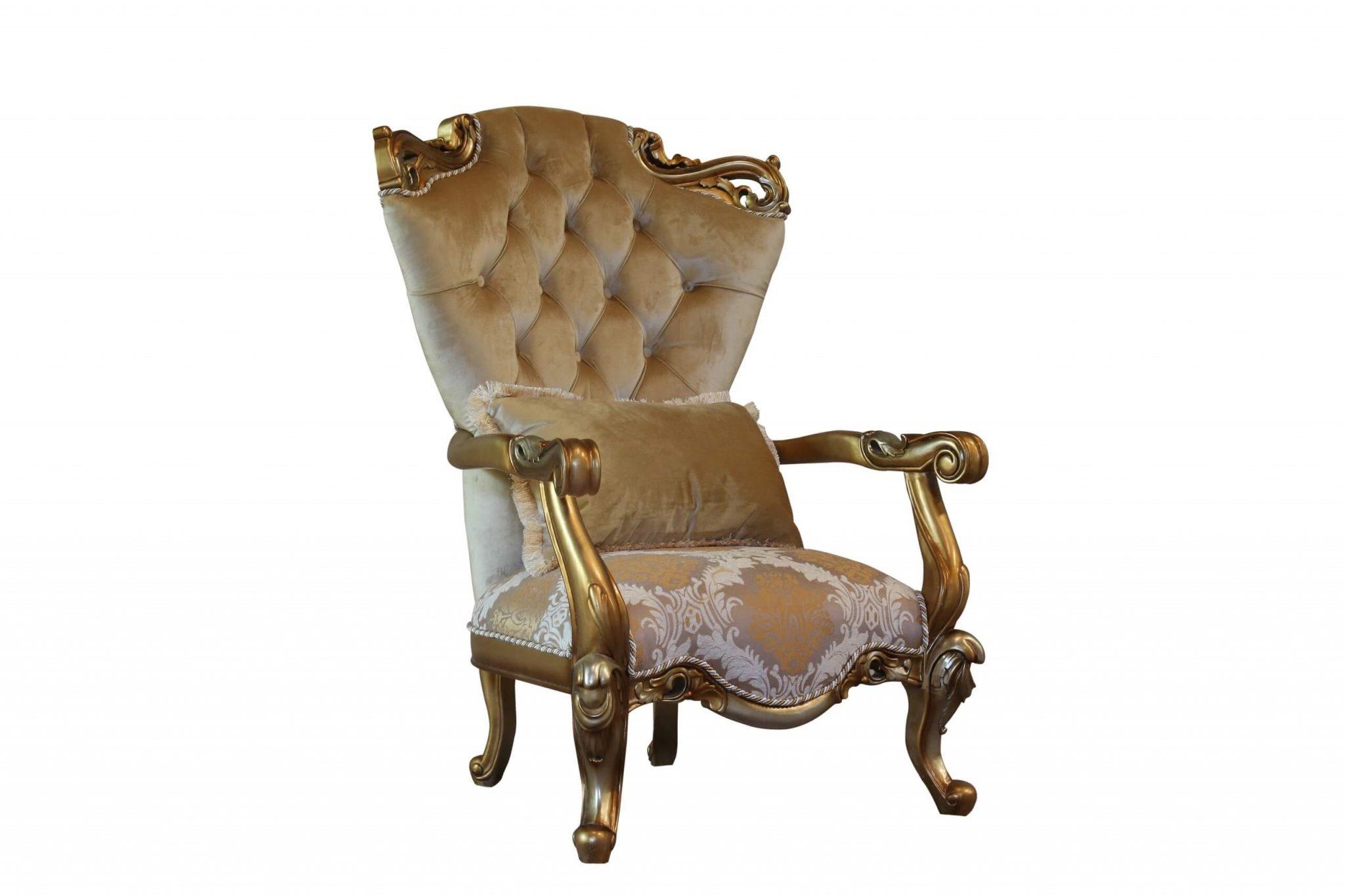

    
Luxury Golden Brown & Silver Wood Trim ALEXSANDRA Chair Set 2 Pcs EUROPEAN FURNITURE
