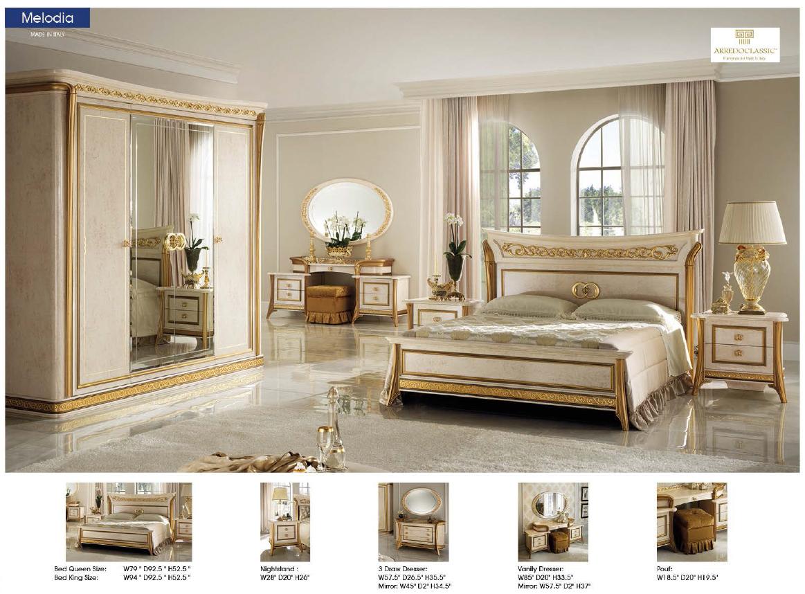 

    
MELODIABEDK.S-2N-3PC Luxury Ivory & Carved Gold King Bedroom Set 3 Melodia ESF Made in Italy Classic
