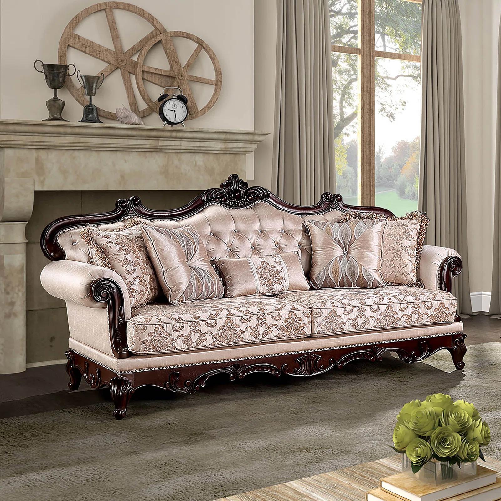 

                    
Buy Luxury Light Brown Tufted Sofa Set 2PcsVERACRUZ FM65002BR-SF FoA Traditional

