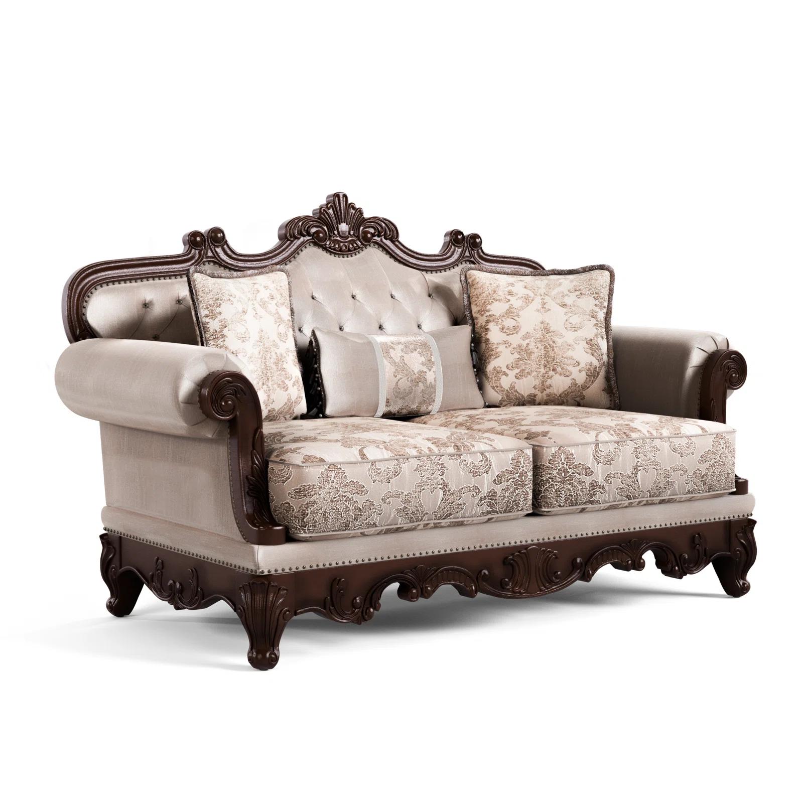 

                    
Furniture of America FM65002BR-SF-Set Sofa Set Light Brown Fabric Purchase 
