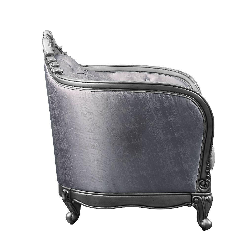 

                    
Acme Furniture Ariadne Arm Chair Platinum/Silver/Gray Fabric Purchase 
