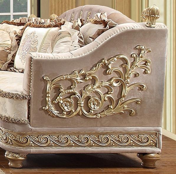

                    
Homey Design Furniture HD-814 Sofa Cherry/Tan/Gold Fabric Purchase 
