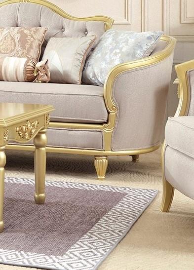 

    
HD-710-SSET3 Luxury Metallic Gold Finish Sofa Set 3Pcs Modern Homey Design HD-710
