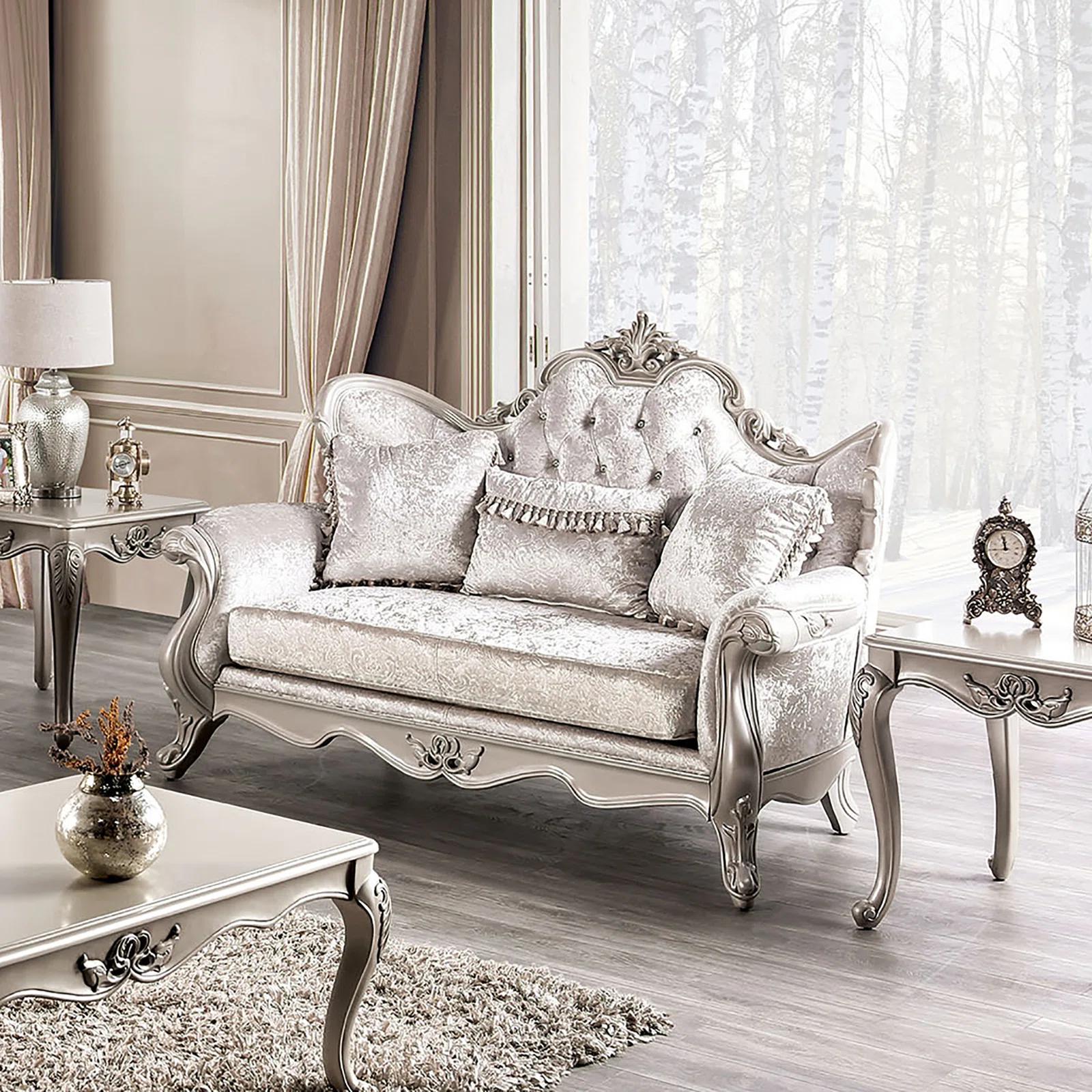 

    
 Photo  Luxury Off-White Tufted Sofa Set 2Pcs ACAPULCO FM65001WH-SF FoA Traditional
