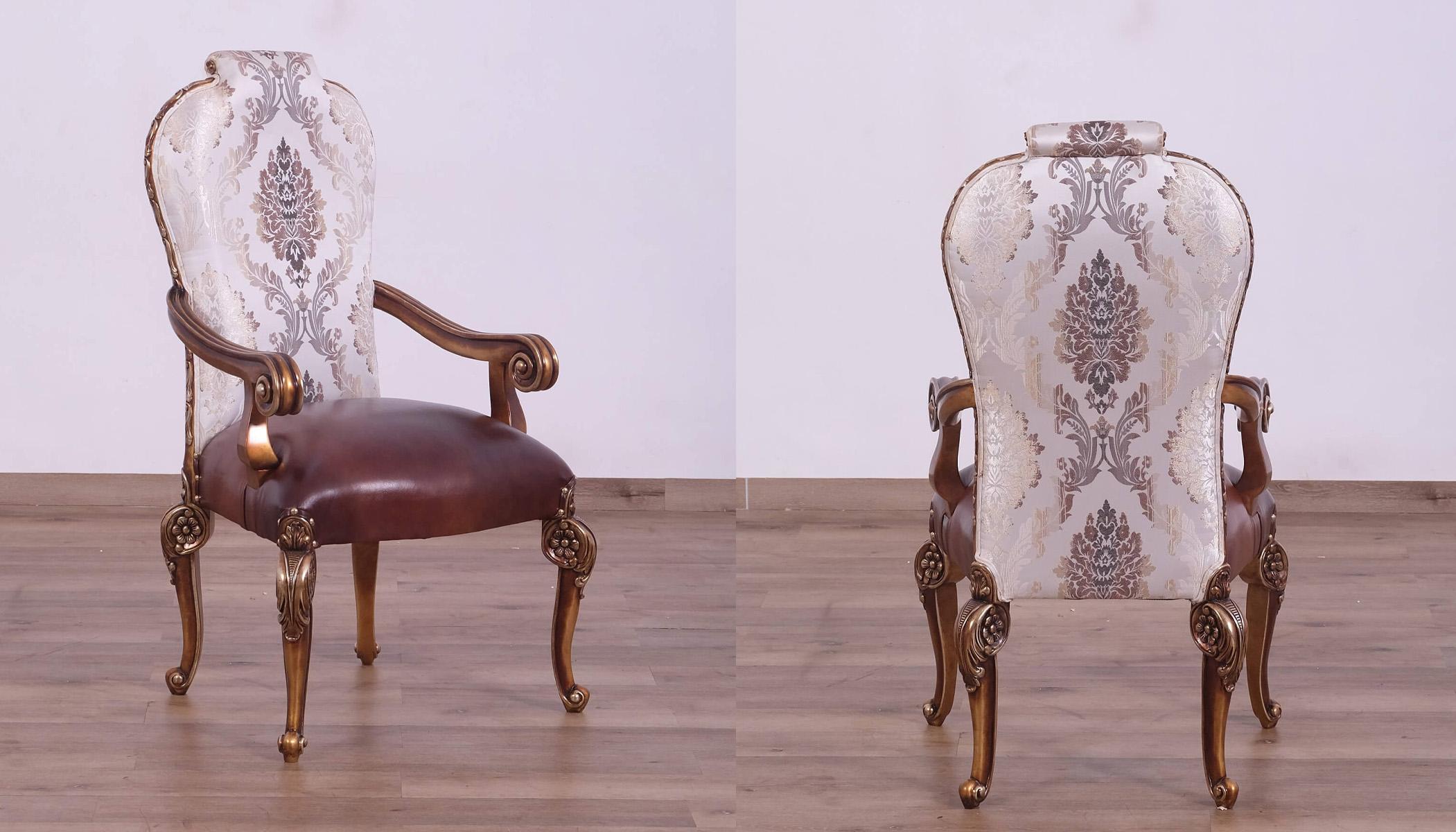

    
Luxury Parisian Bronze BELLAGIO Dining Arm Chair Set 2Pcs EUROPEAN FURNITURE
