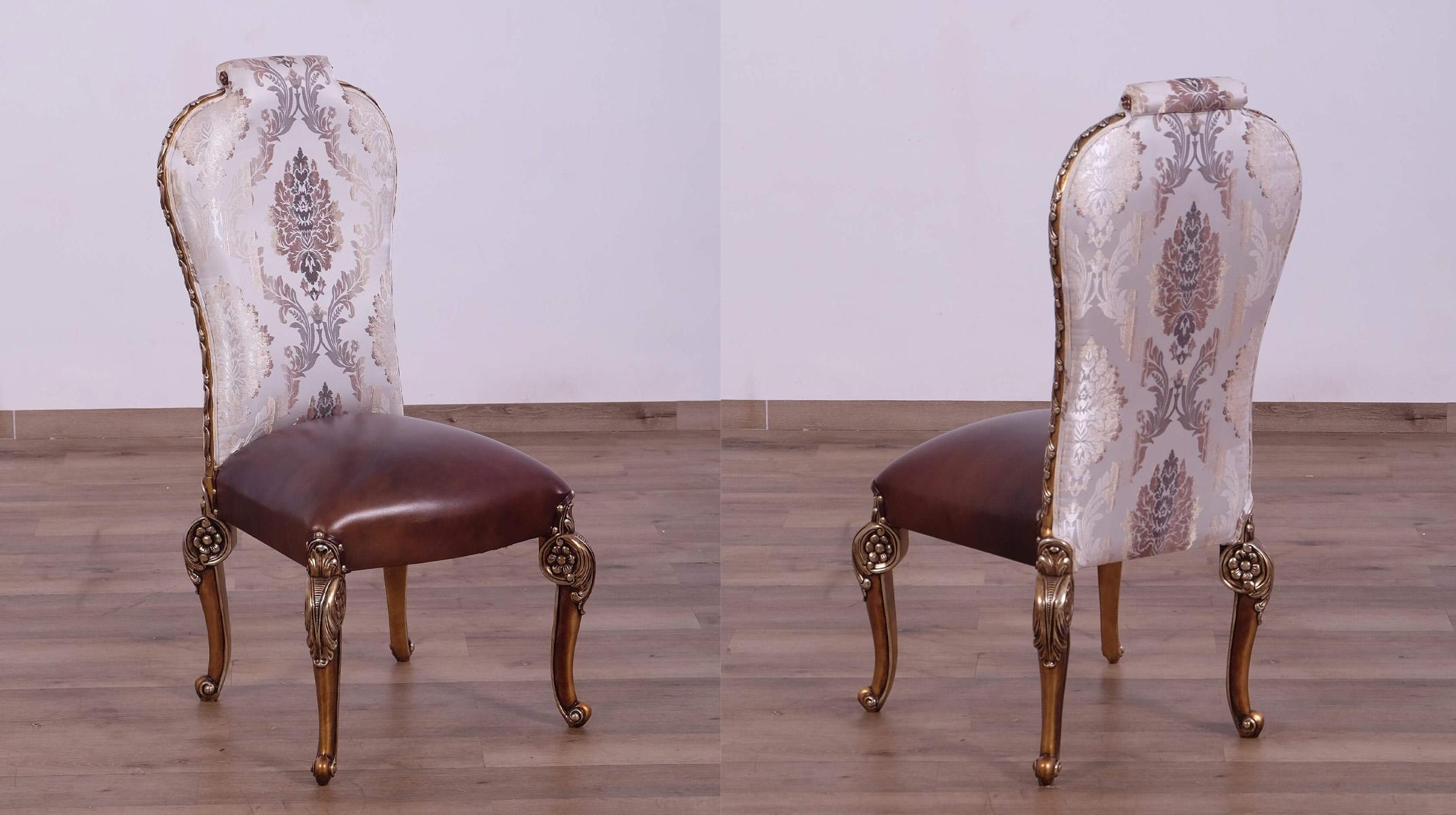 

    
Luxury Parisian Bronze BELLAGIO Side Chair Set 2 Pcs EUROPEAN FURNITURE Classic
