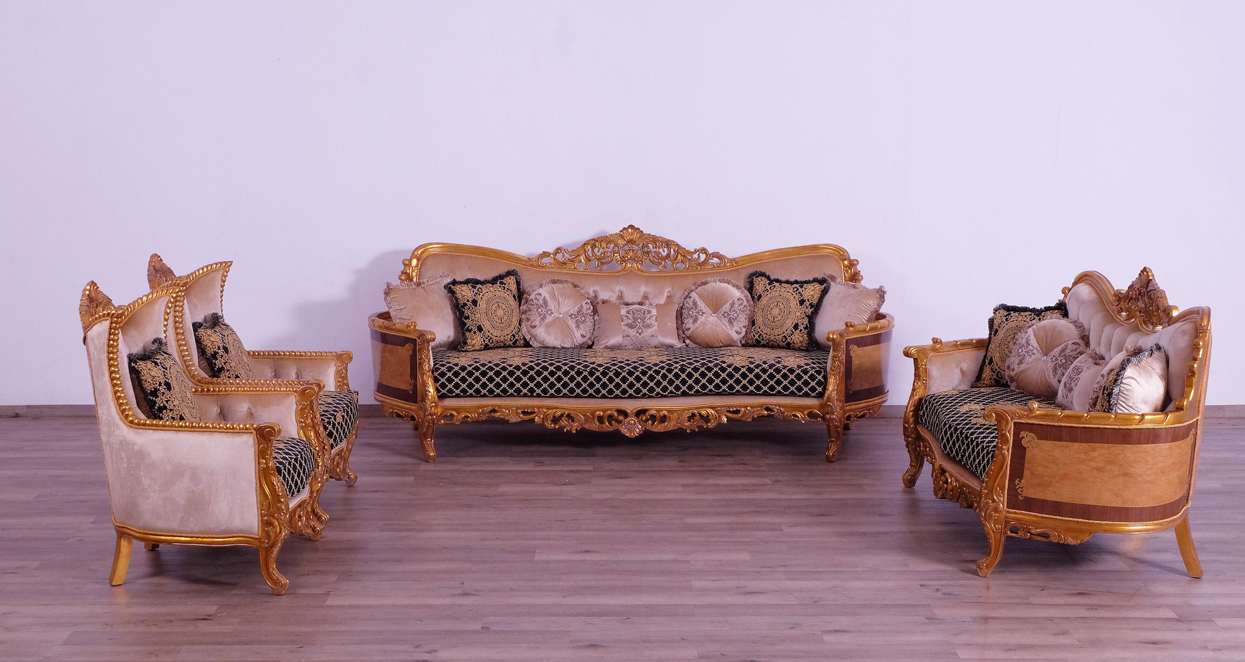 

    
 Photo  Luxury Sand Black & Gold Wood Trim MODIGLIANI Chair EUROPEAN FURNITURE Classic

