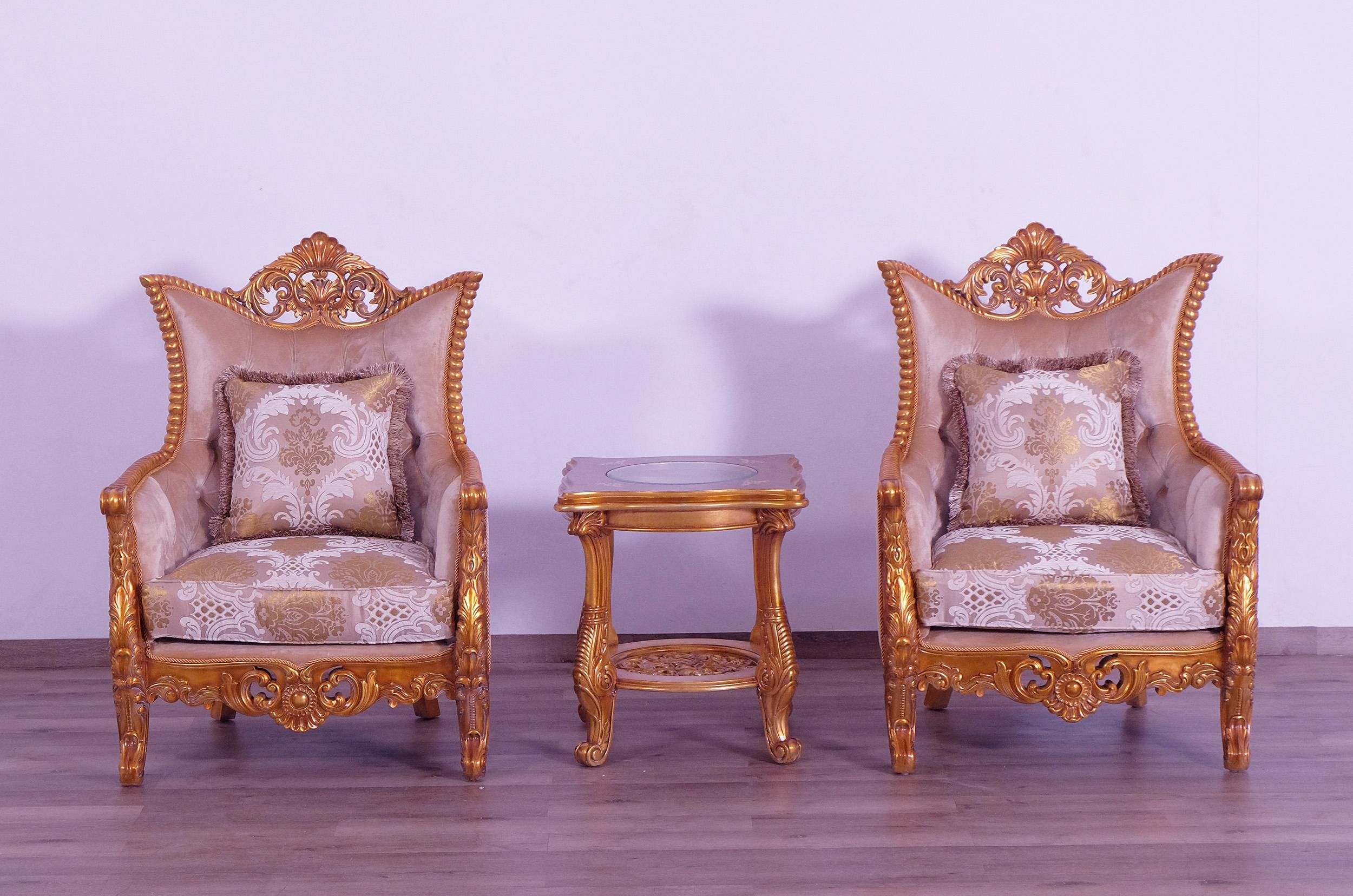 

    
31056-C Luxury Sand & Gold Wood Trim MODIGLIANI III Chair EUROPEAN FURNITURE Traditional
