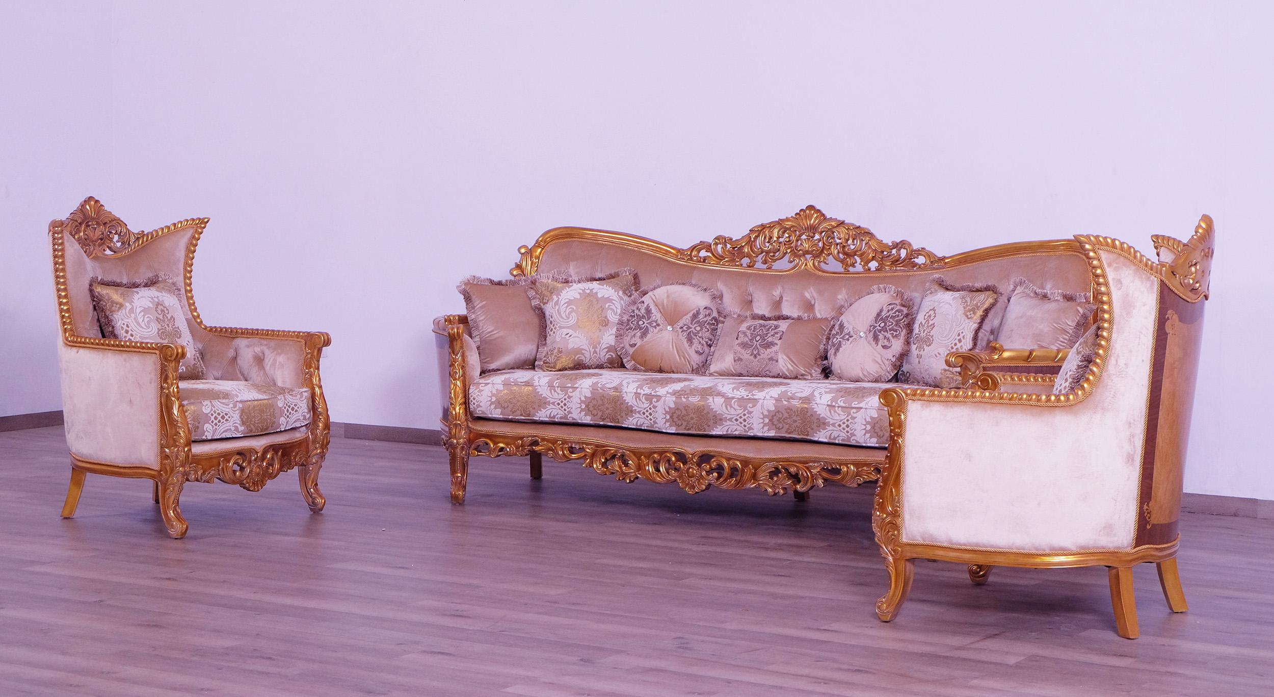 

    
 Shop  Luxury Sand & Gold Wood Trim MODIGLIANI III Chair EUROPEAN FURNITURE Traditional
