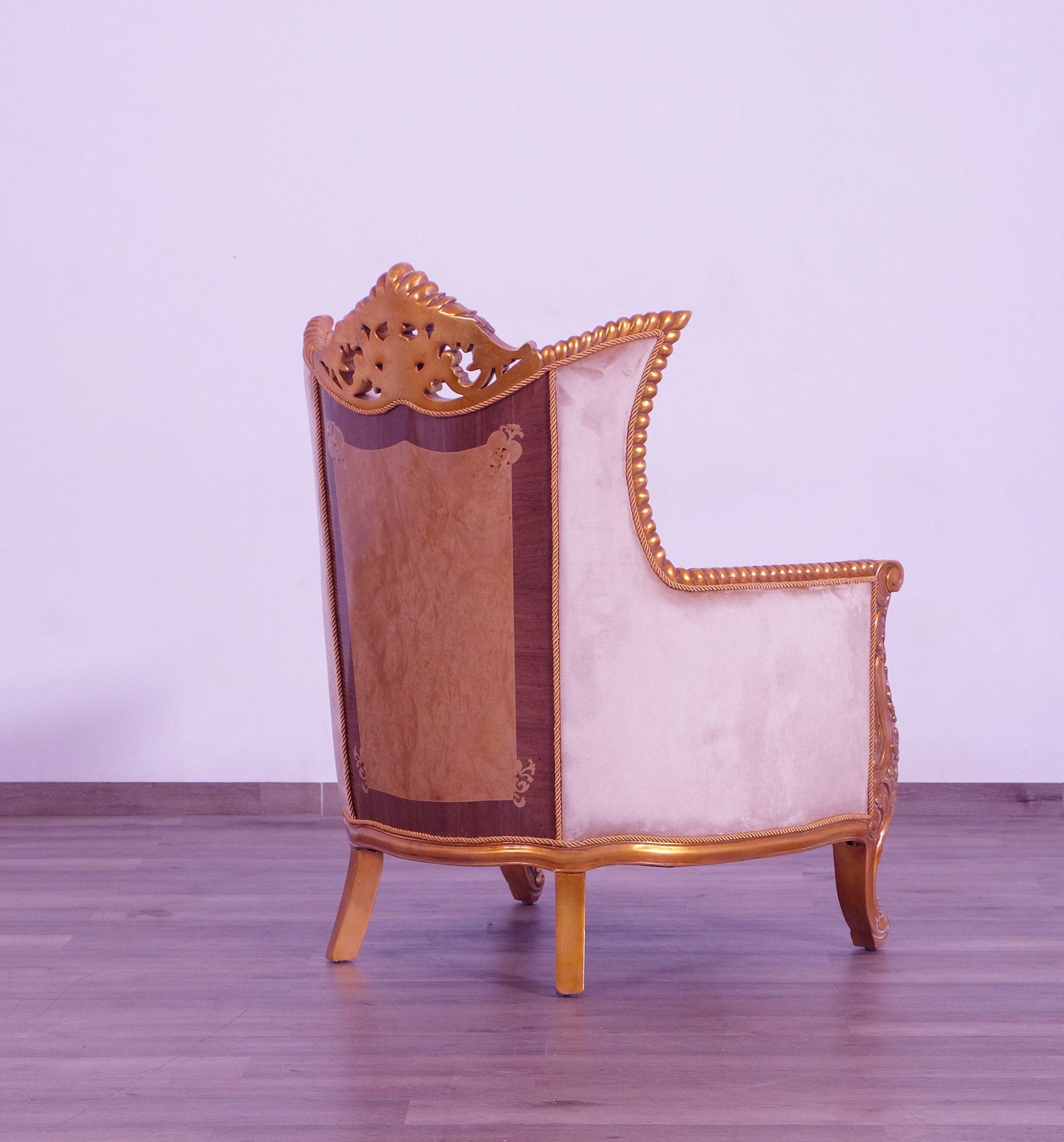 

    
31056-C-Set-2 Luxury Sand & Gold Wood Trim MODIGLIANI III Chair Set 2 Pcs EUROPEAN FURNITURE
