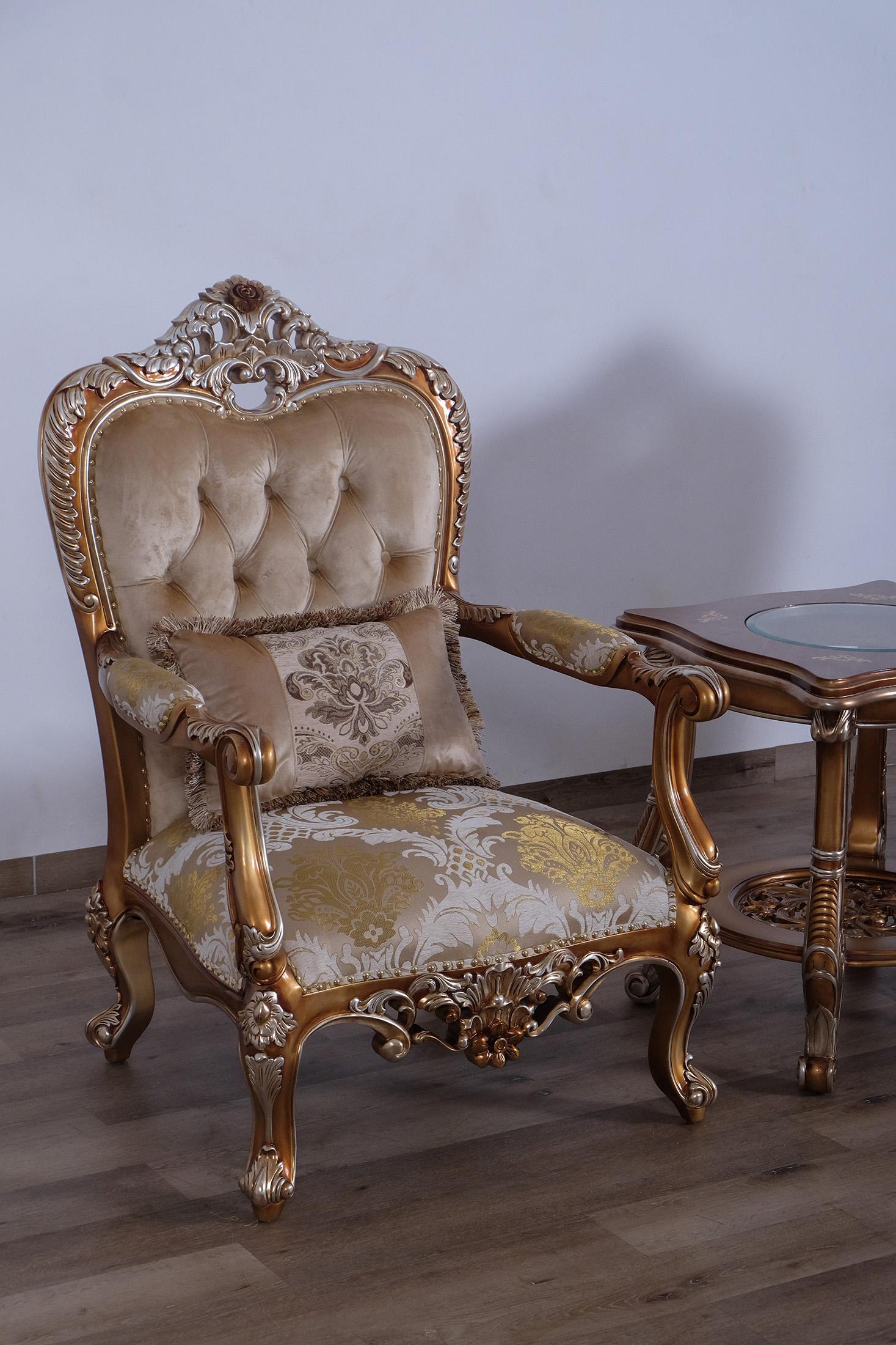 

        
663701291858Luxury Sand & Gold Wood Trim SAINT GERMAIN Chair EUROPEAN FURNITURE Traditional
