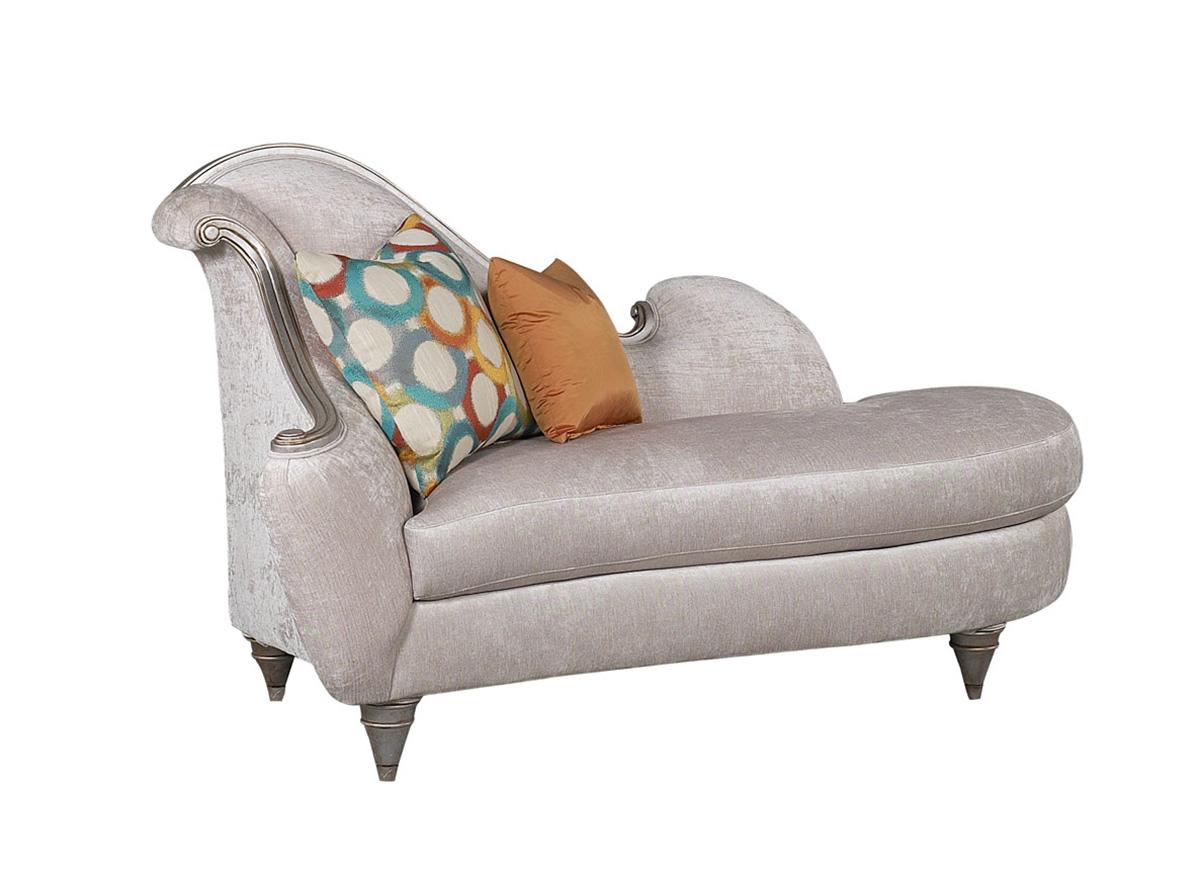 

    
Luxury Silk Chenille Pearl Chaise Lounge Silver HD-90022 Classic Traditional
