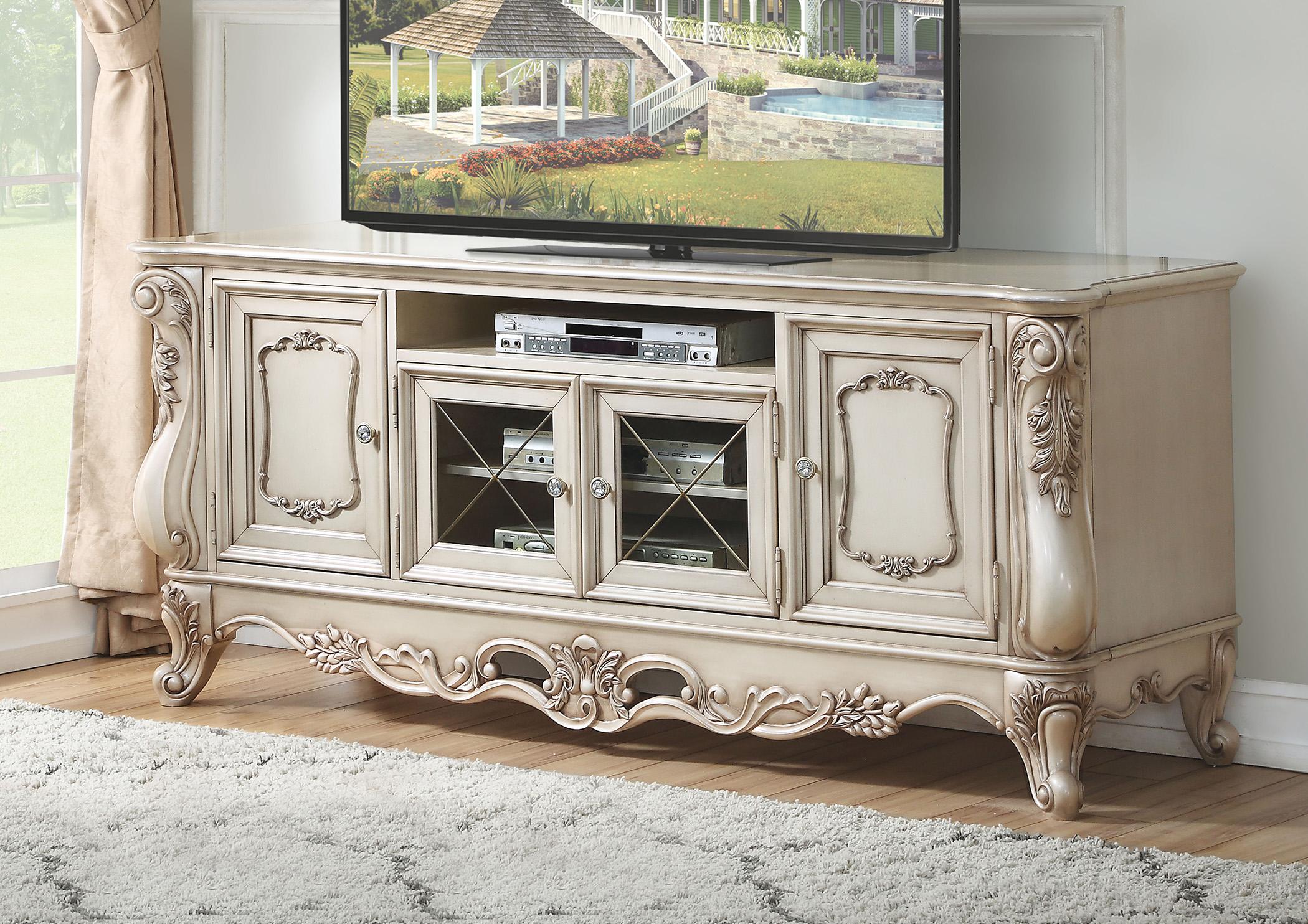 

        
Acme Furniture Gorsedd-91443 TV Stand Antique White  0840412180491
