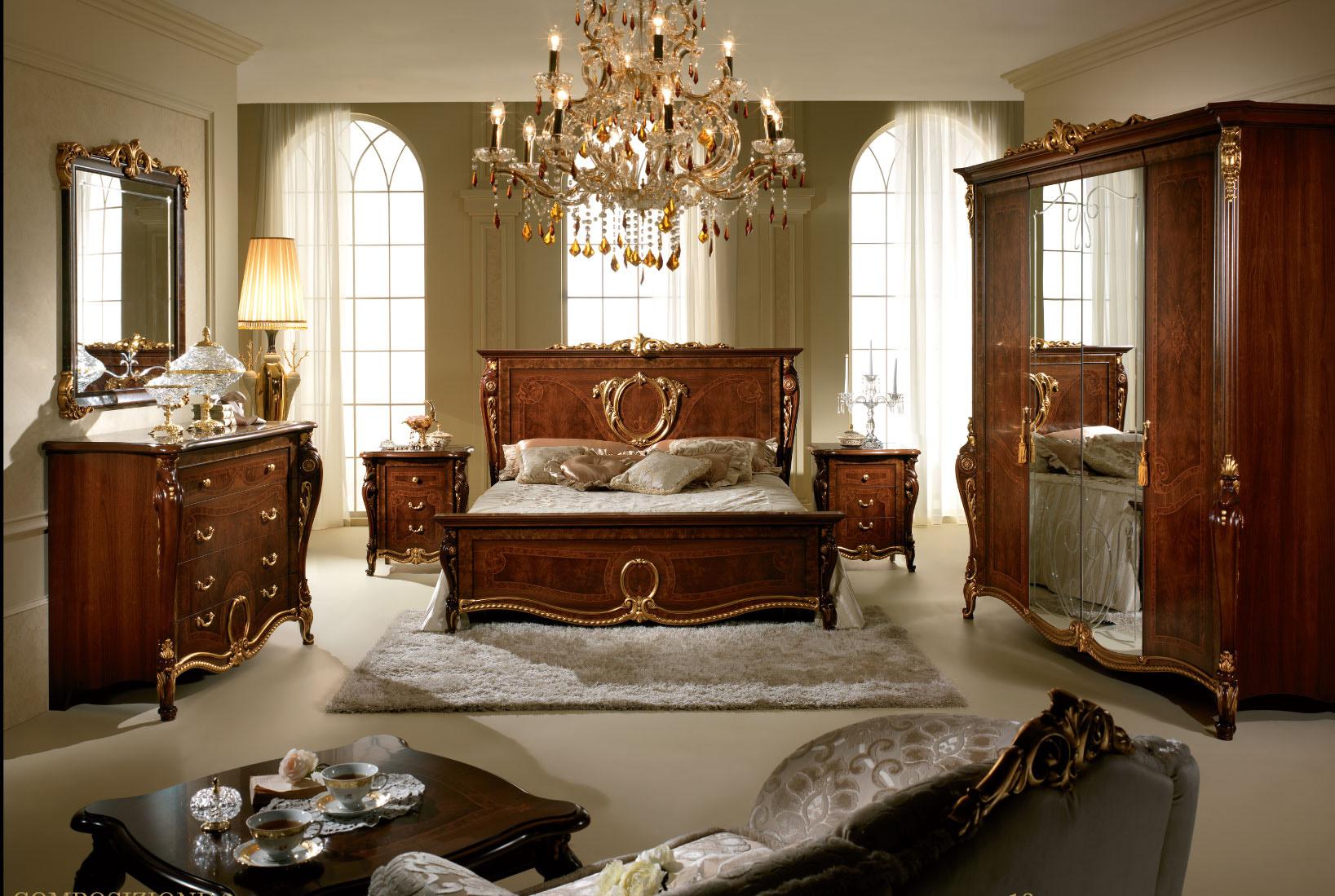 

    
Donatello Night-EK-2NDM-5PC Luxury Walnut Glossy Donatello Night King Bedroom Set 5 Pcs Made in Italy ESF
