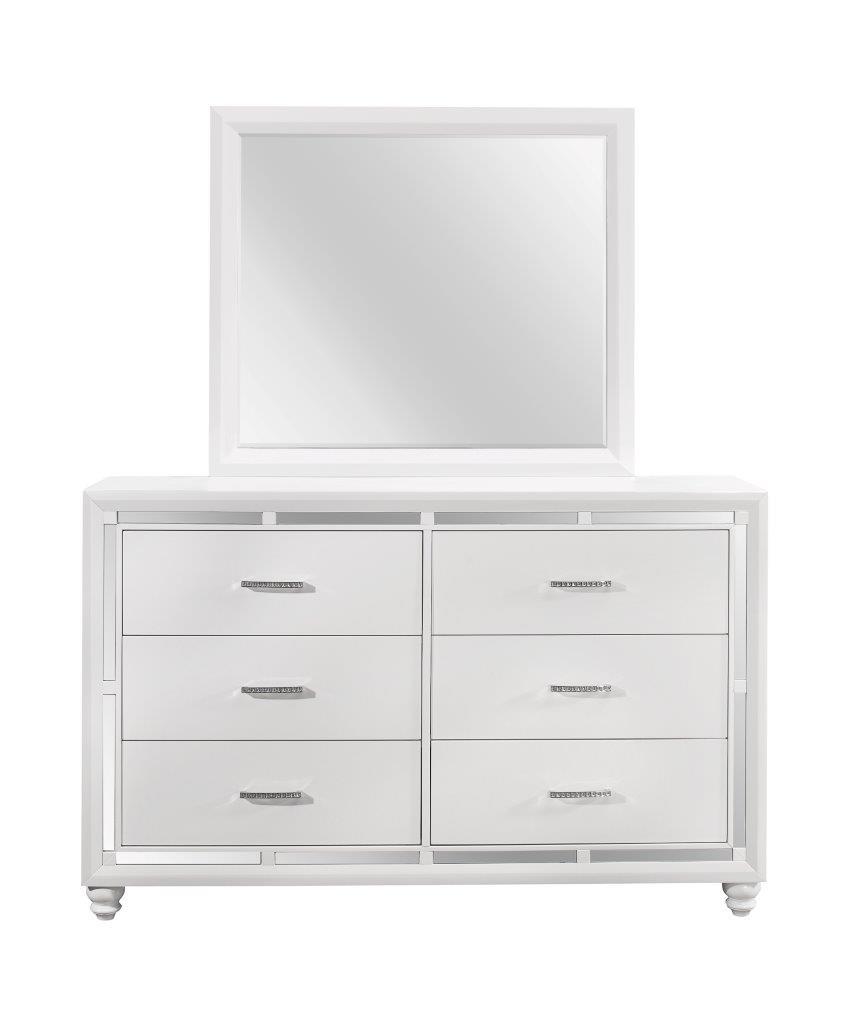 

    
MACKENZIE-QB-Set-6 MACKENZIE High Gloss Modern White Finish Queen Bedroom Set 6Pcs Global US
