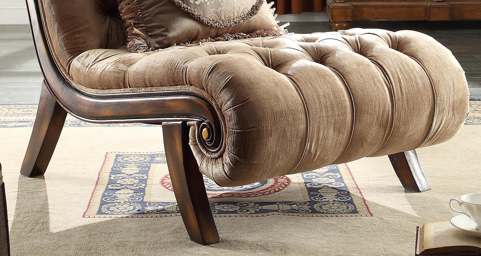 

                    
Homey Design Furniture HD-1631 Loveseat Set Mahogany/Beige Fabric Purchase 
