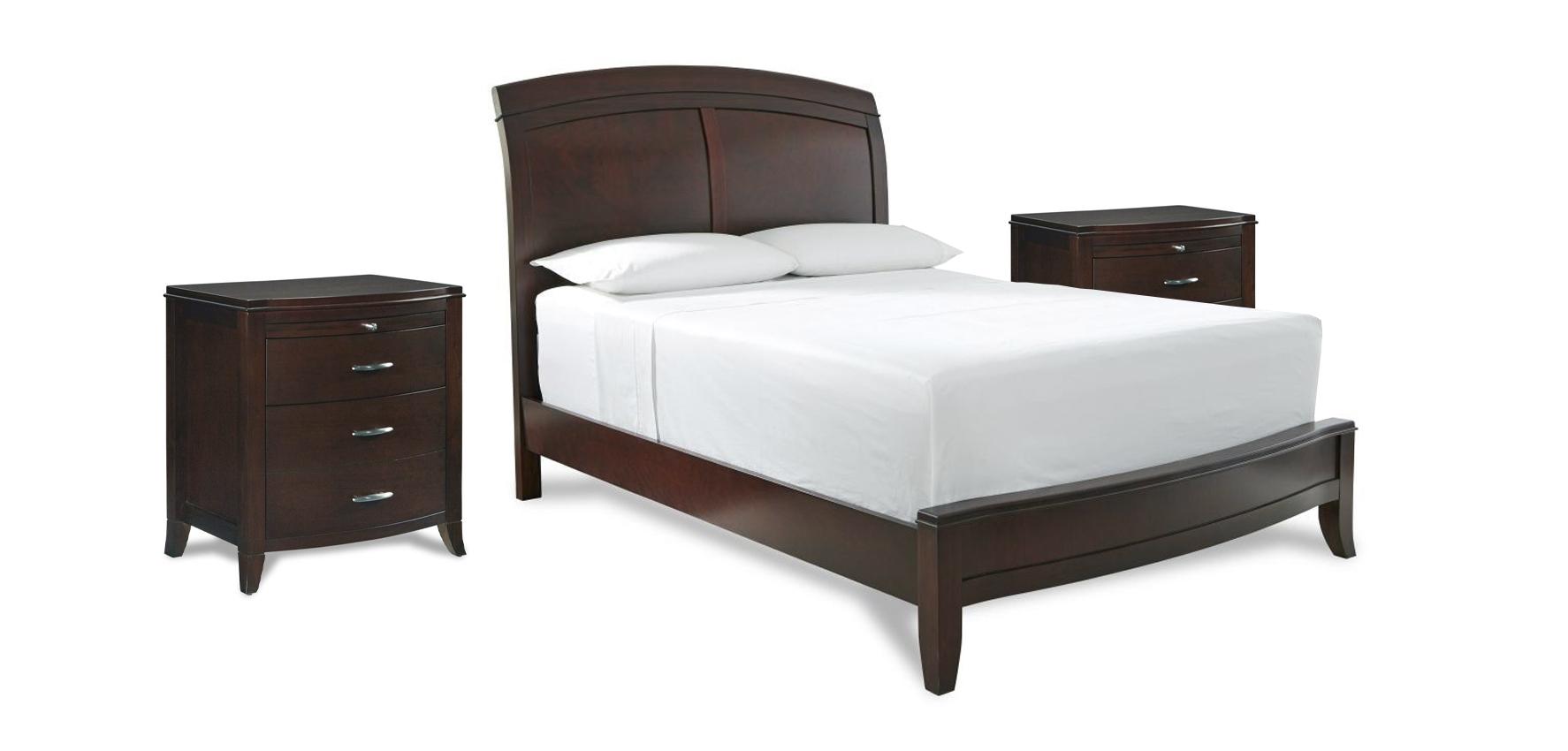 

    
Mahogany Finish Sleigh Queen Bedroom Set 3Pcs BRIGHTON by Modus Furniture
