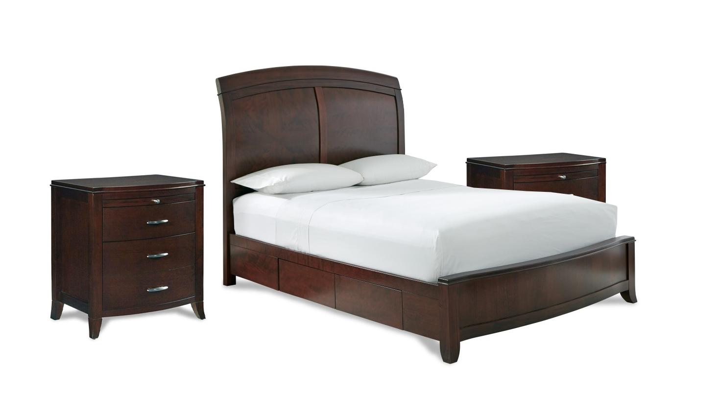 

    
Mahogany Finish Storage Queen Bedroom Set 5Pcs w/Chest BRIGHTON by Modus Furniture
