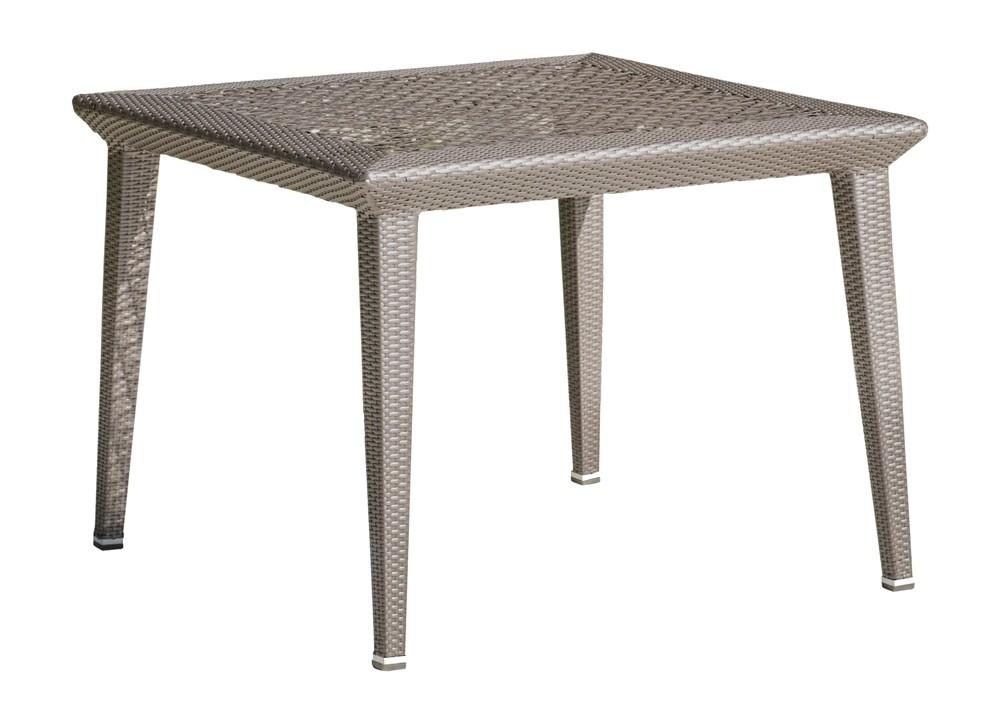 Modern Outdoor Dining Table Maldives PJO-1801-GRY-40 G-1801-40 in Gray 