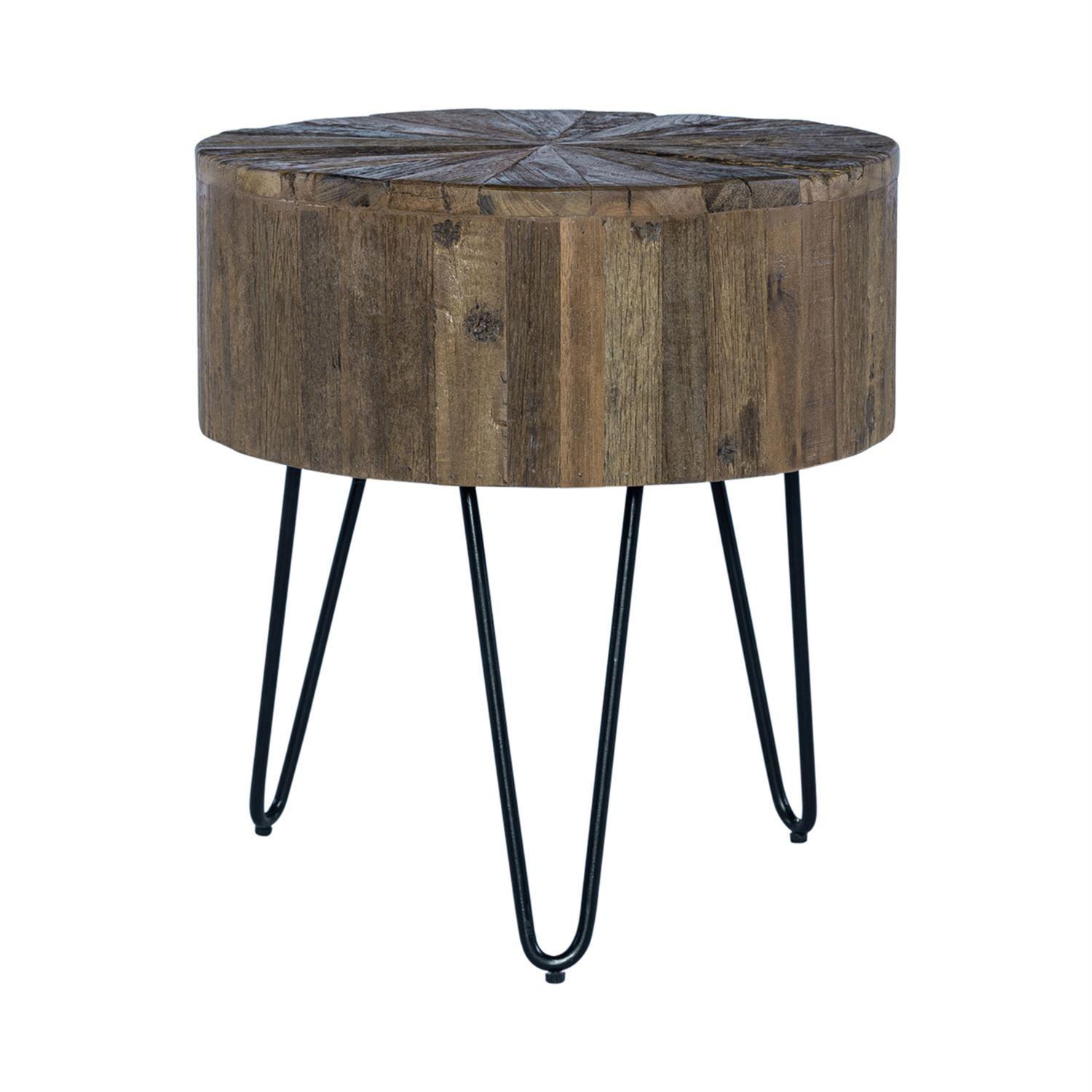 Transitional End Table Canyon 2073-AT1020 in Brown 