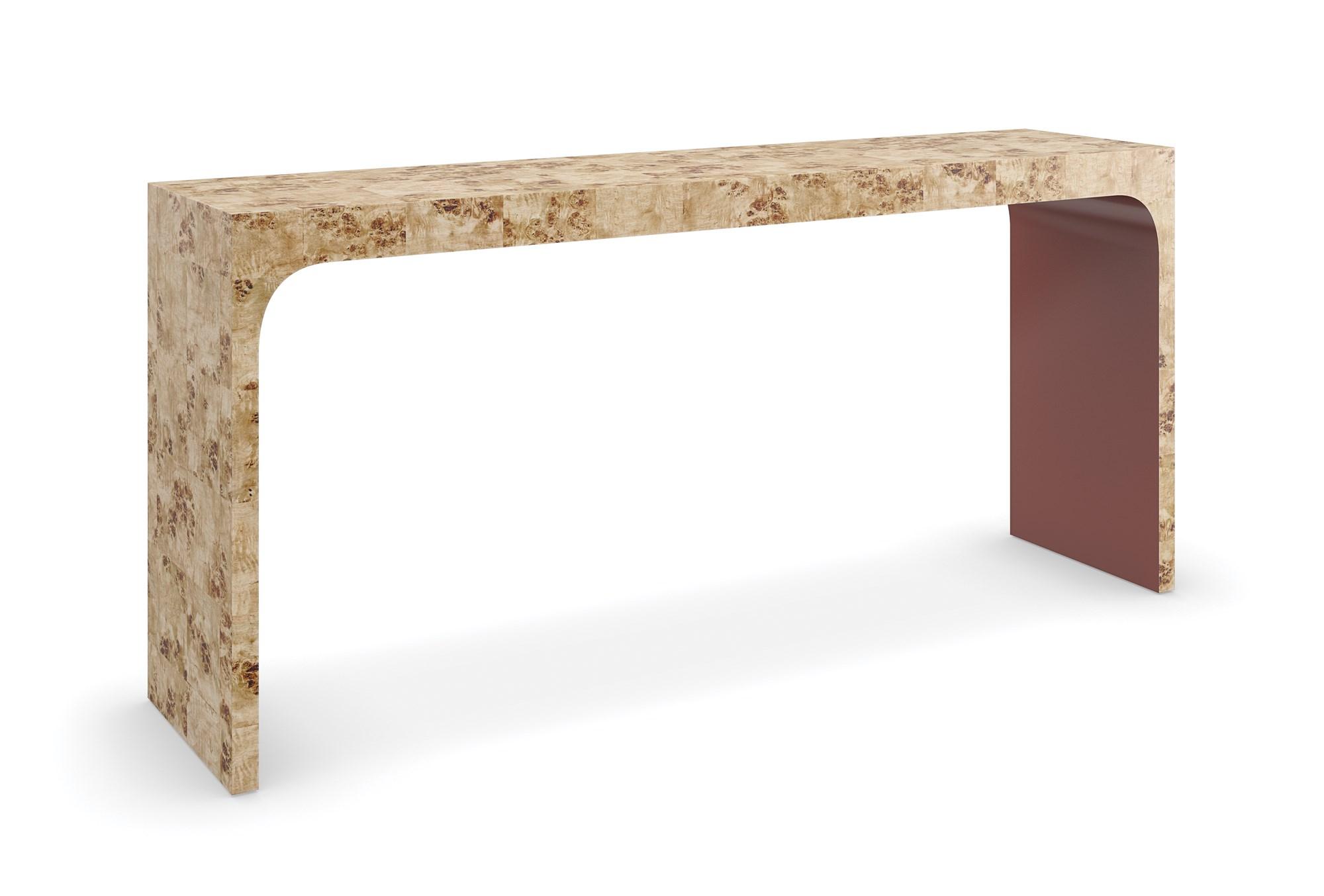 Contemporary Console Table CABARET CLA-022-441 in Veneer, Natural 