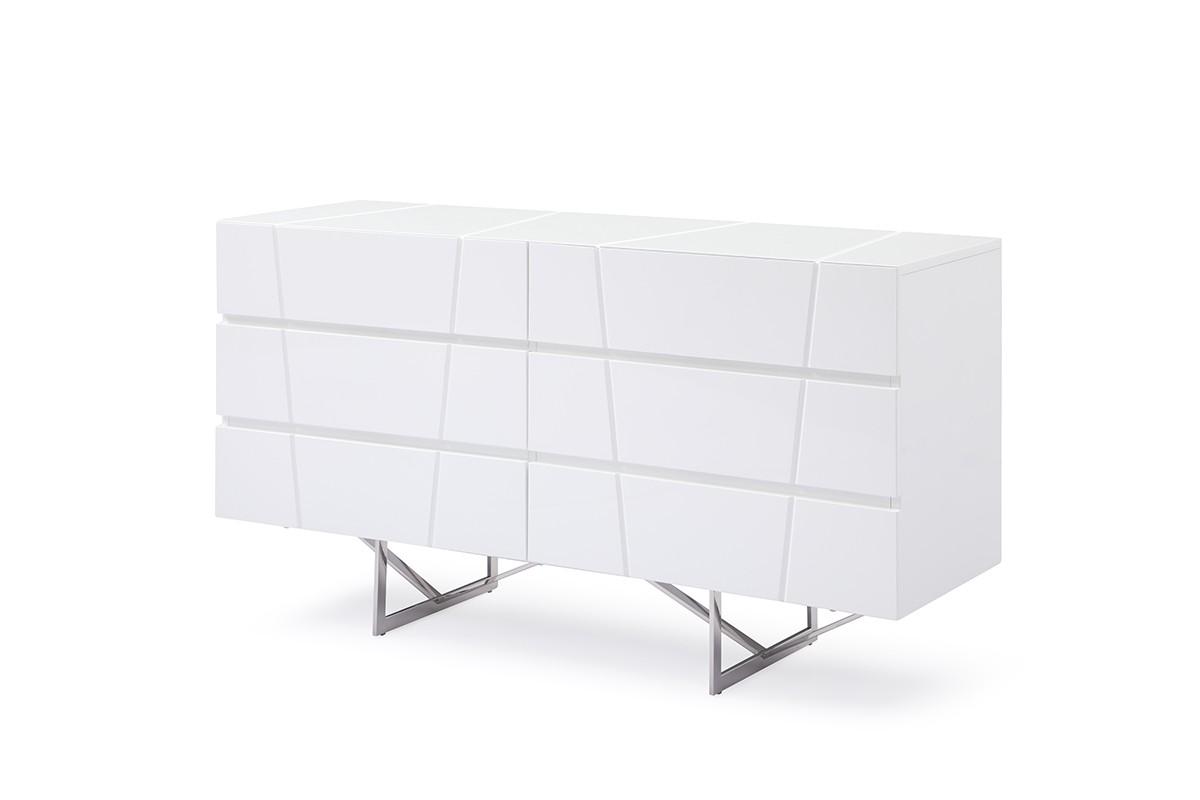 

    
 Shop  White Faux Leather Marisol Platform QUEEN Bedroom Set 5Pcs Contemporary Modern
