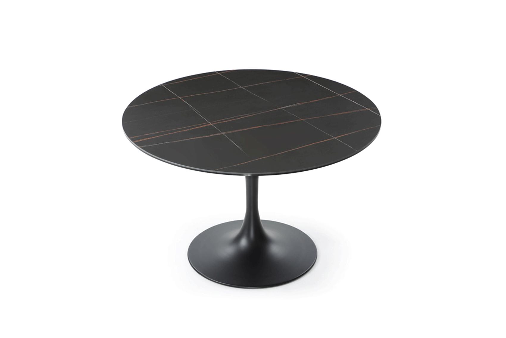

    
Mat Black Ceramic Table 9088 & 1233 Set 5 ESF Made in Italy Contemporary Modern
