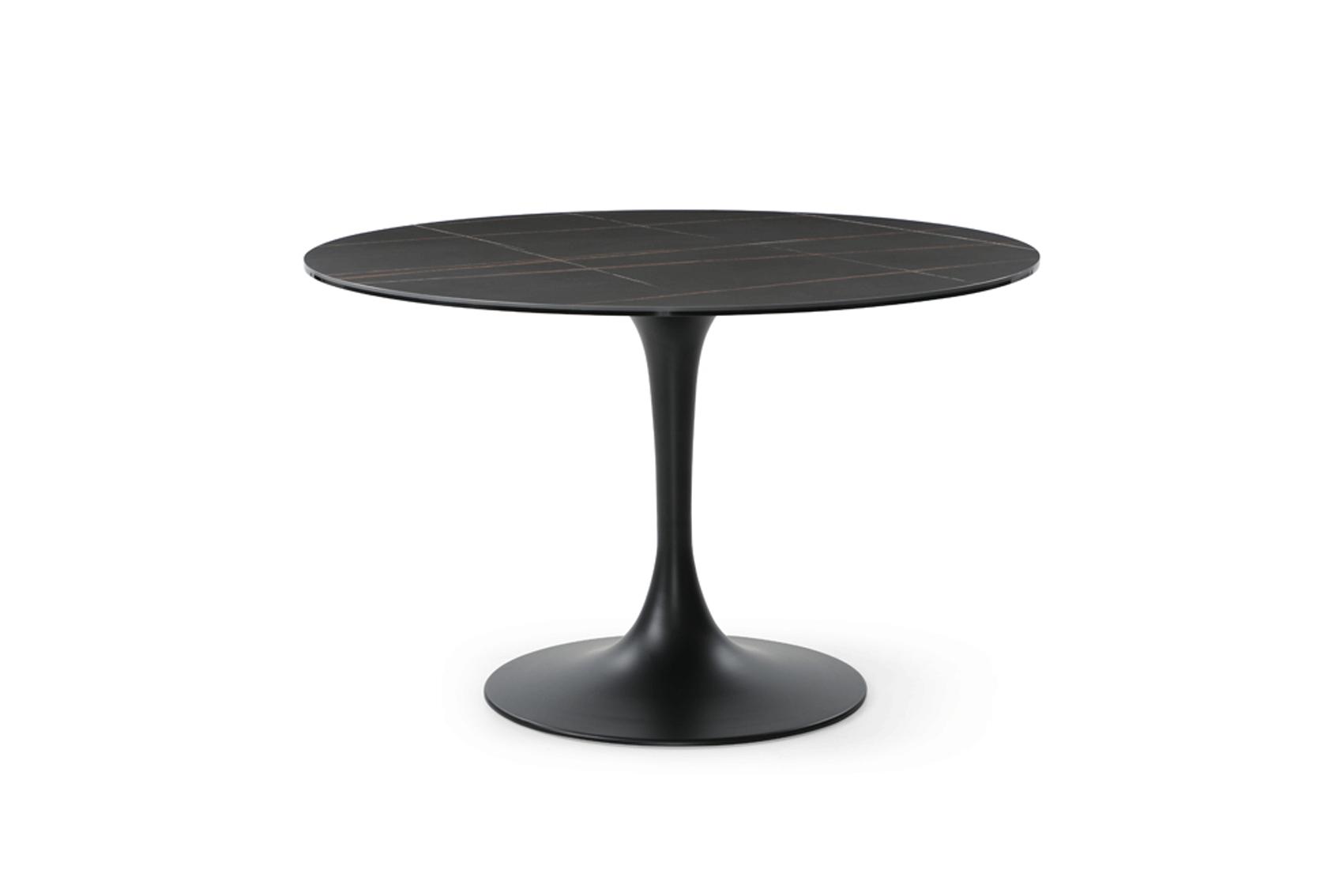 

    
Mat Black Marble like Ceramic Table 9088 ESF Contemporary Modern Made in Italy
