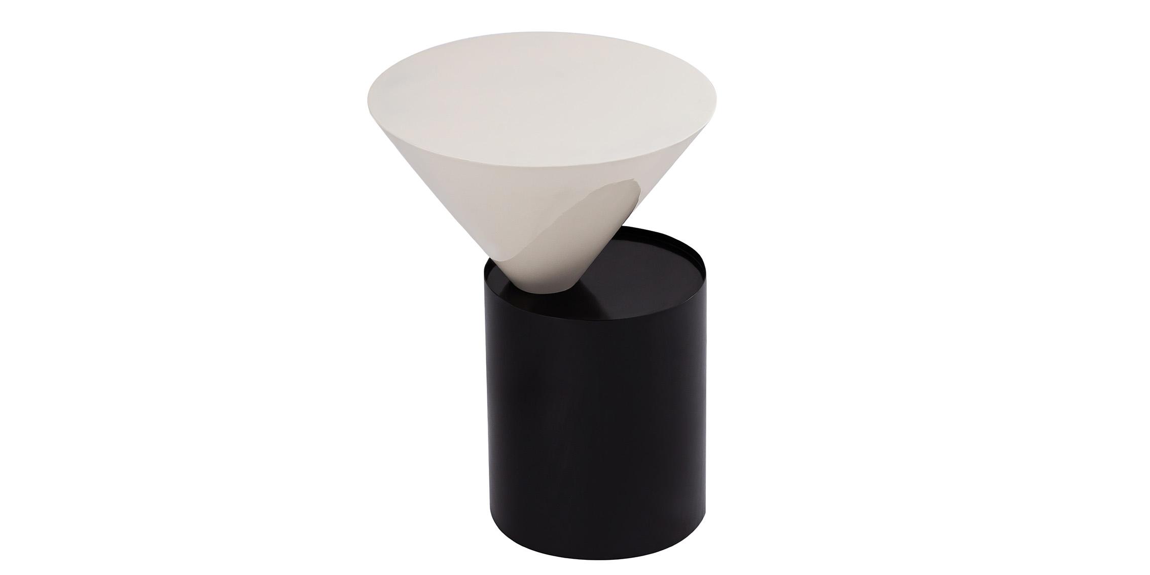 

        
704831409017Matte Black & White Metal Coffee Table Set 2Pcs DAMON 266-C Meridian Modern

