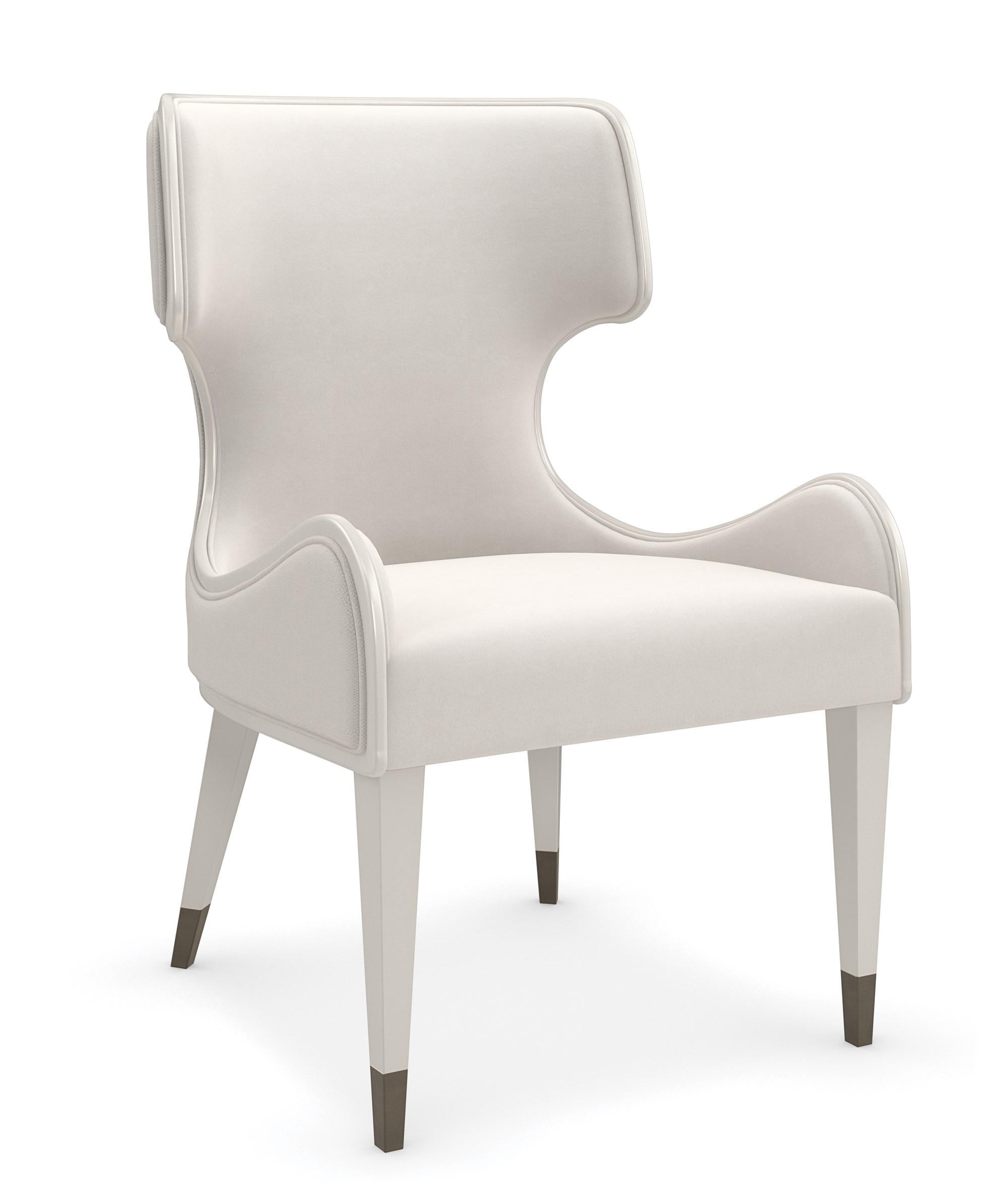 

    
Matte Pearl Finish VALENTINA UPH ARM CHAIR Set 2Pcs by Caracole
