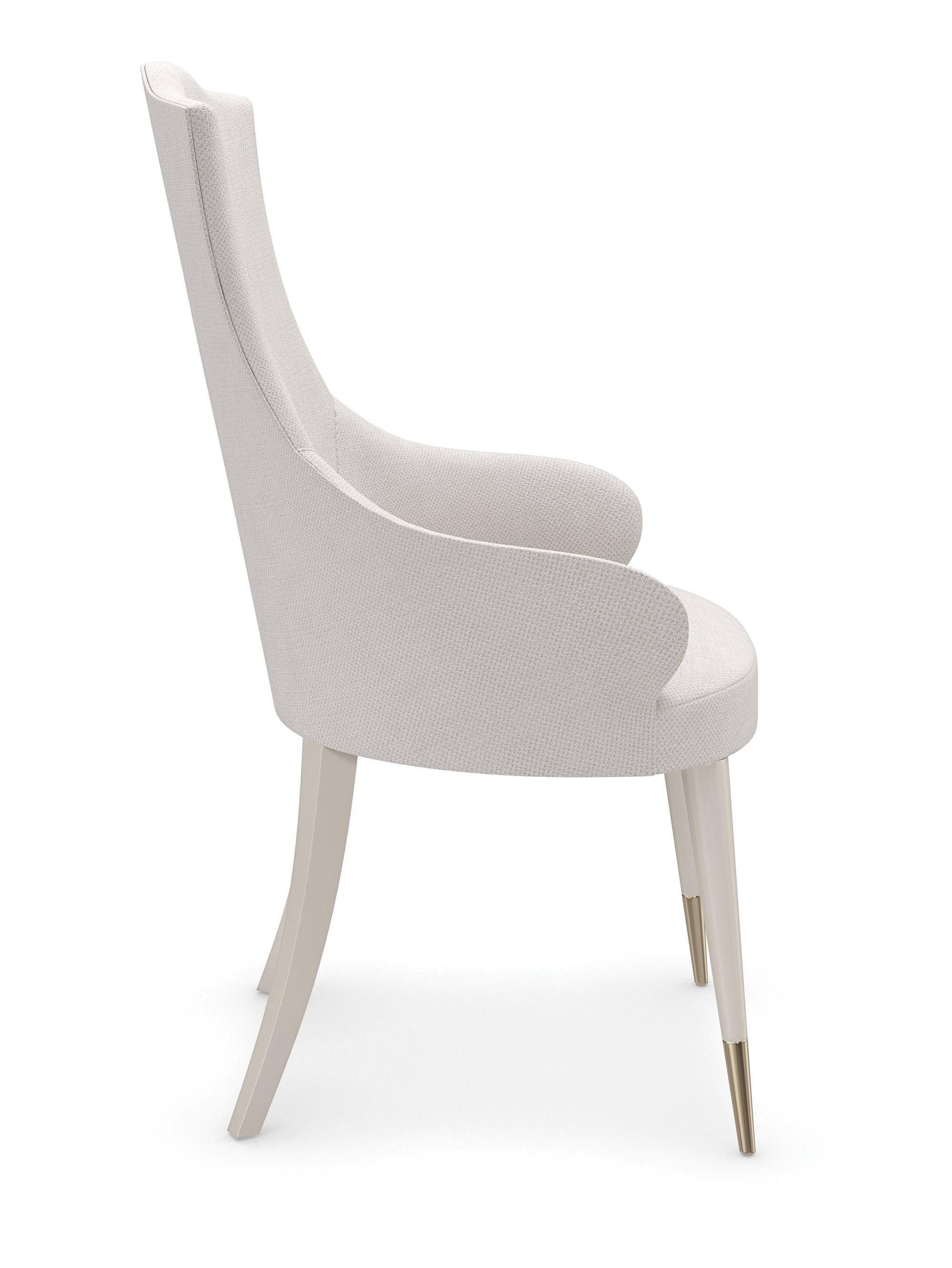 

        
Caracole CHERUB ARM CHAIR Dining Arm Chair Set Pearl/Silver  662896041620
