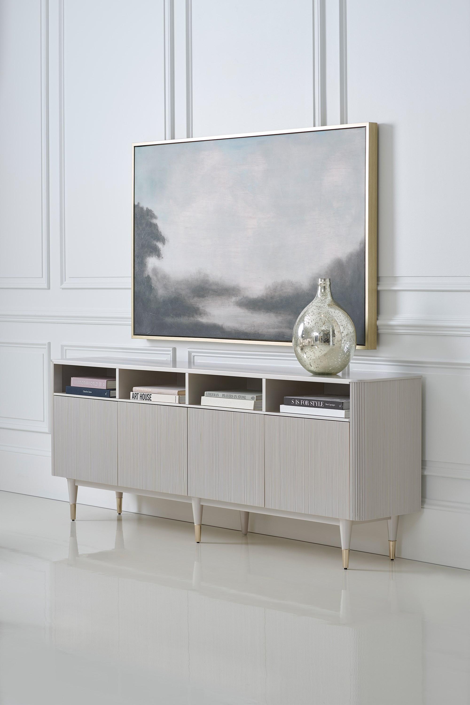 

        
662896041088Matte Pearl & Whisper of Gold Finish Cabinet LOVE LINES by Caracole
