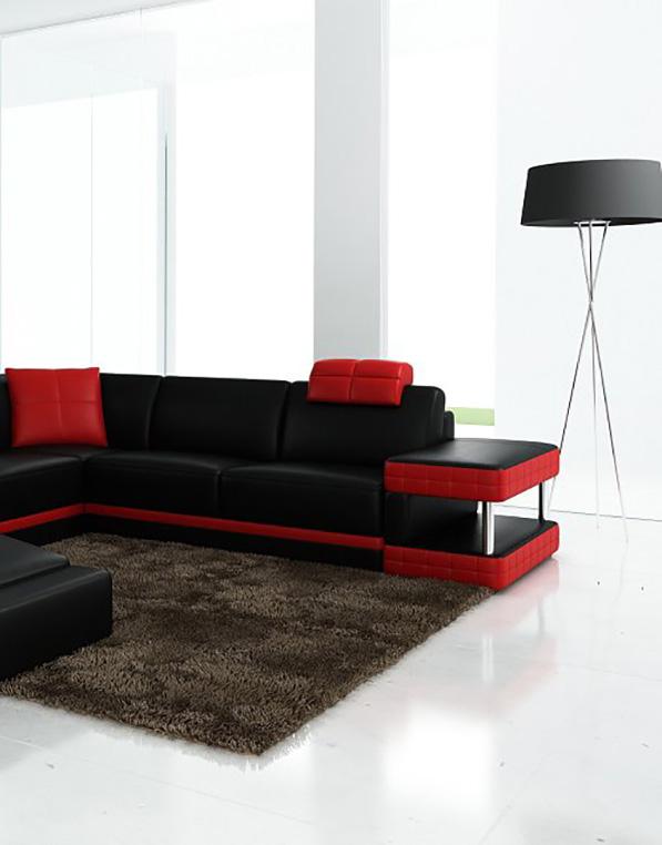 

    
Maxwest 622 BR Sectional Sofa Black / Red 622 BR
