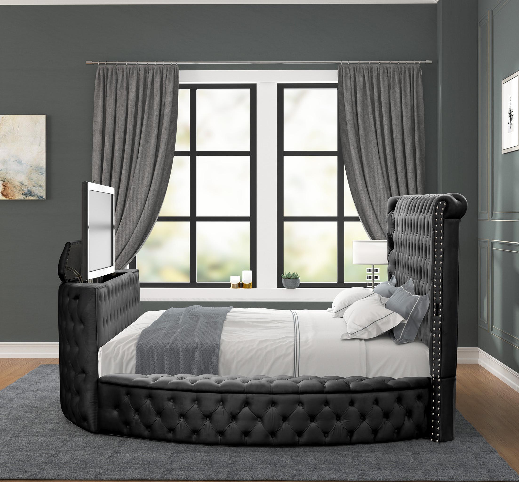 

        
Galaxy Home Furniture Maya Storage Bed Black Fabric 601955552608
