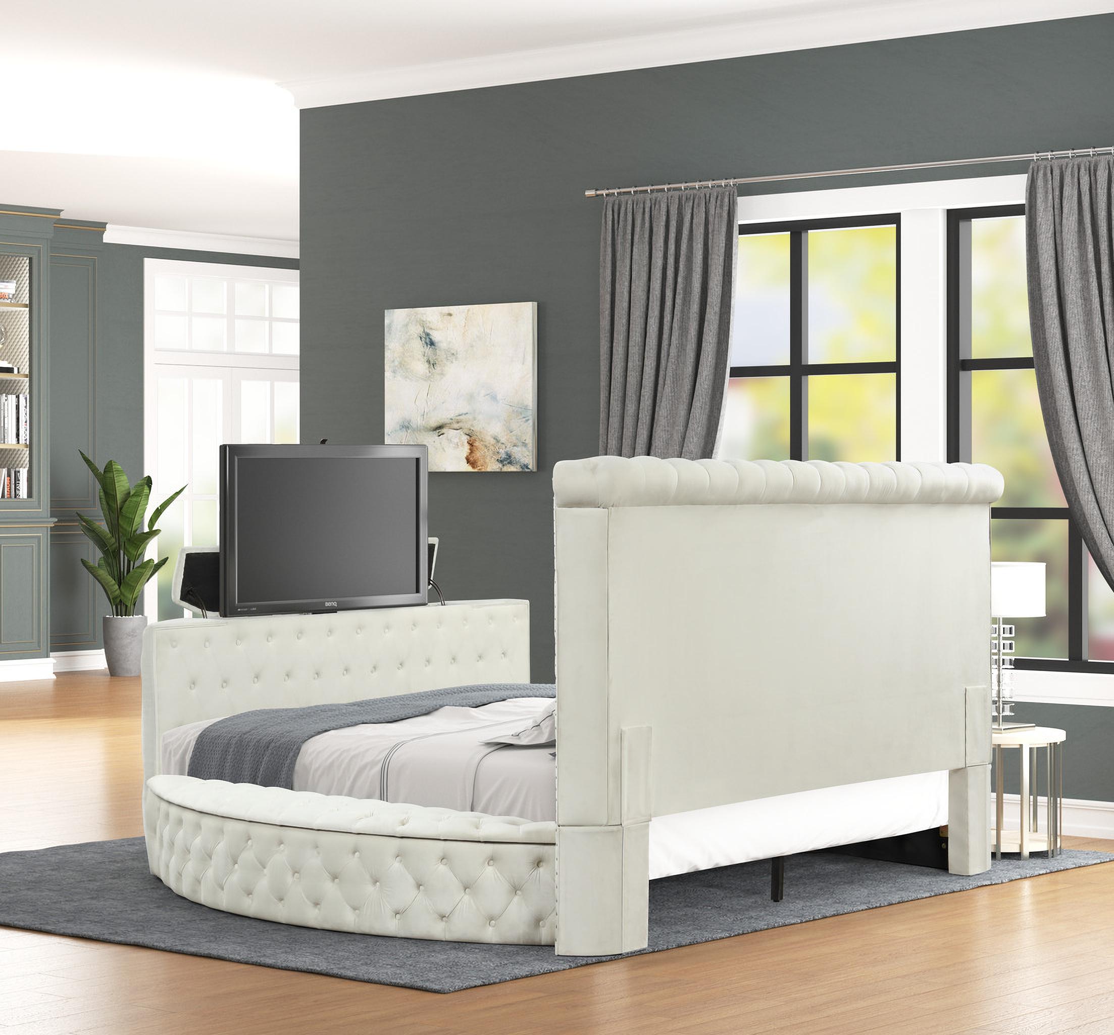 

        
Galaxy Home Furniture Maya Storage Bed Cream Fabric 601955552752
