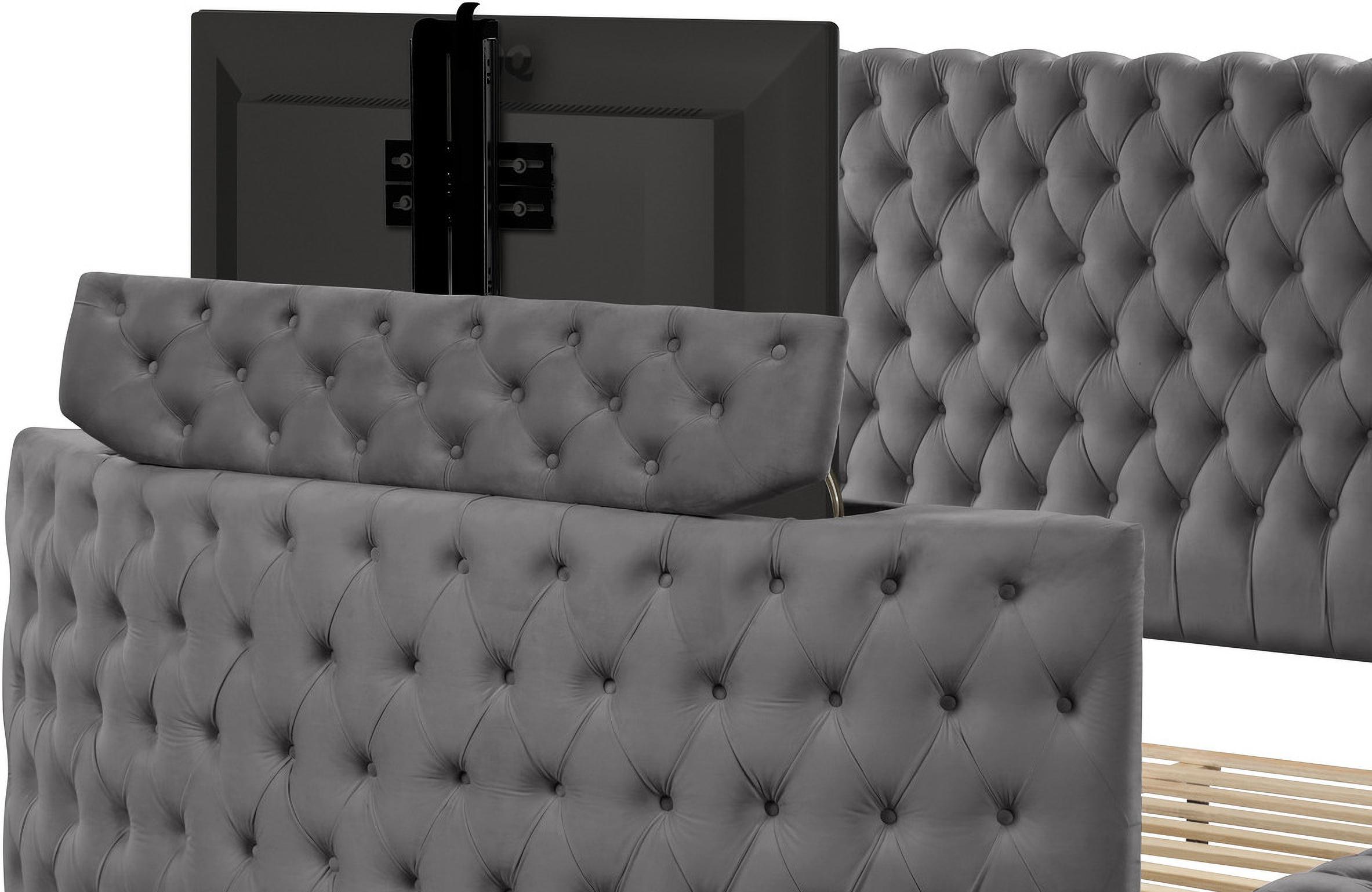 

    
Galaxy Home Furniture Maya Storage Bed Gray Maya-GR-Q
