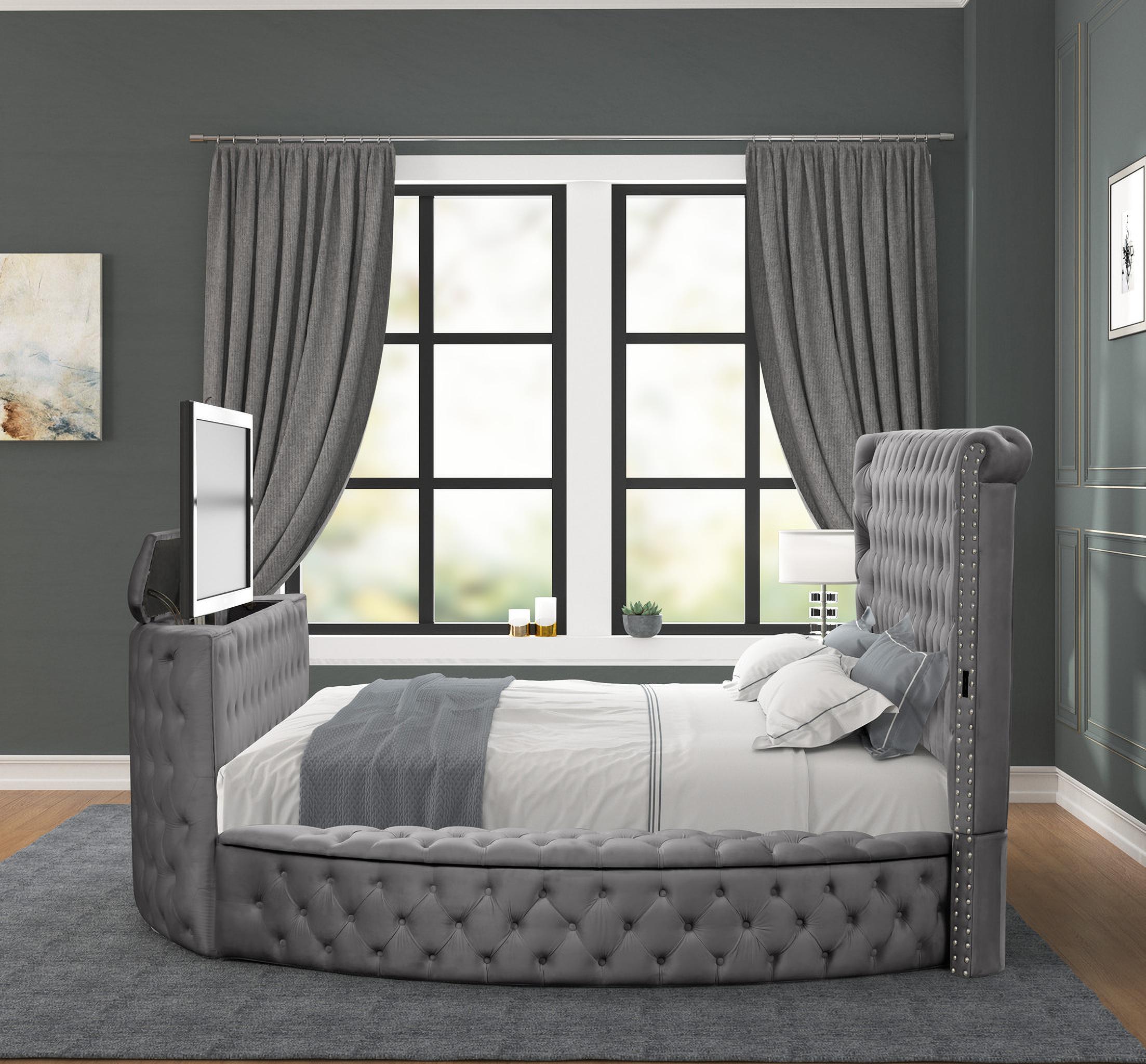 

        
Galaxy Home Furniture Maya Storage Bed Gray Fabric 601955551700
