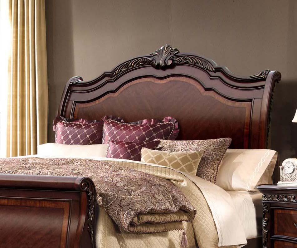 

    
McFerran Furniture B188 Bella Sleigh Bedroom Set Espresso/Walnut B188-EK-Set-5
