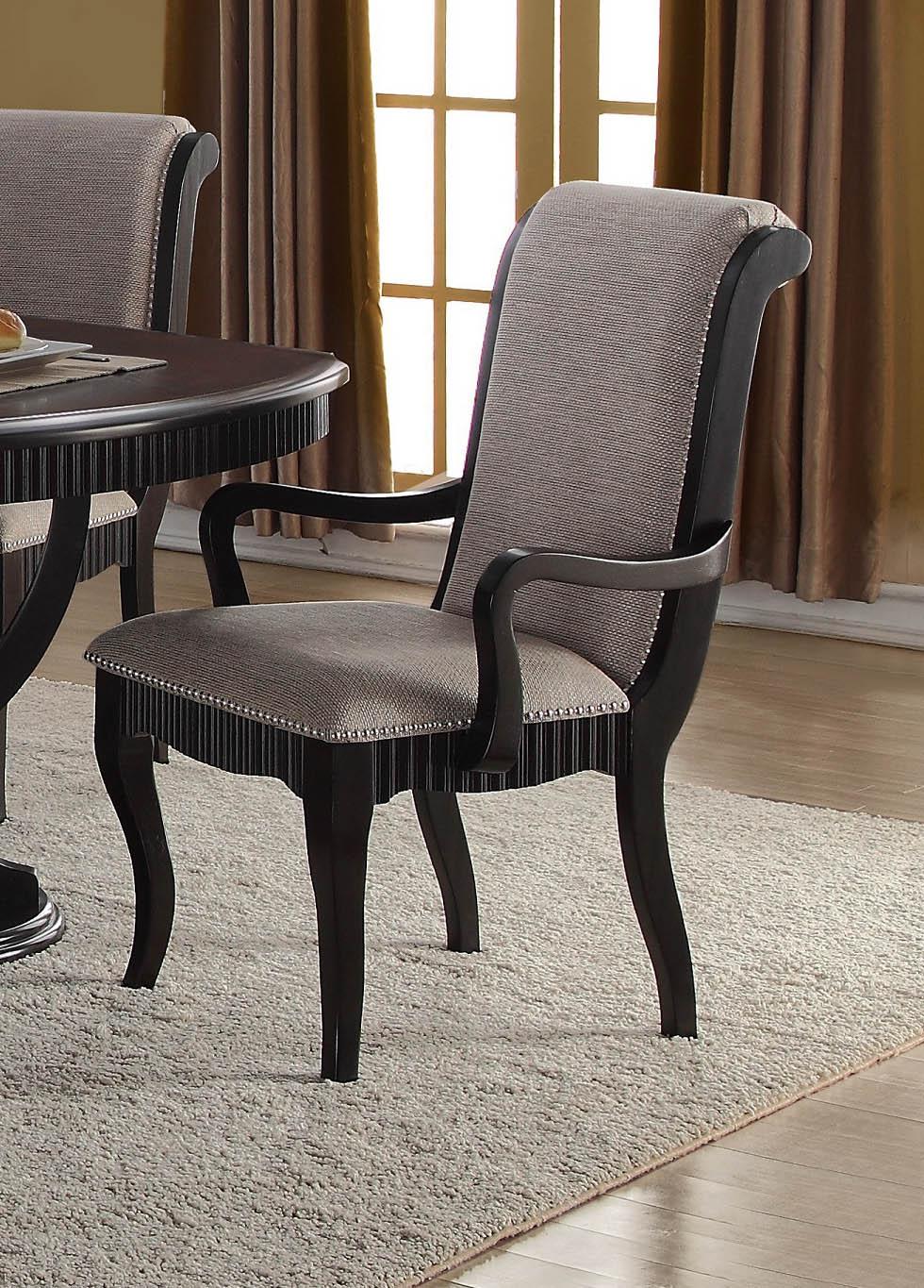 

                    
McFerran Furniture D1600 Dining Room Set Gray/Dark Brown Fabric Purchase 
