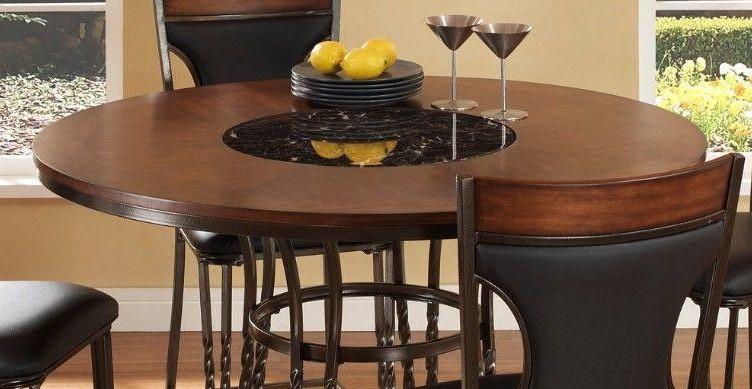 

    
Mcferran Dynasty ADYN4836-T Warm Brown Wood Counter high Dining Table
