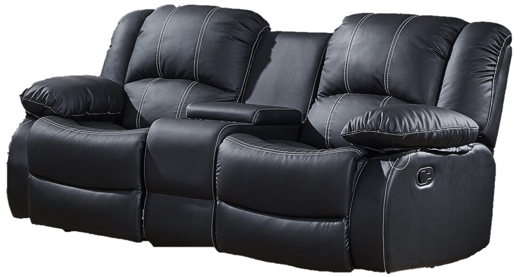 

    
McFerran Furniture SF3591 Reclining Sectional Black SF3591 SECTIONAL
