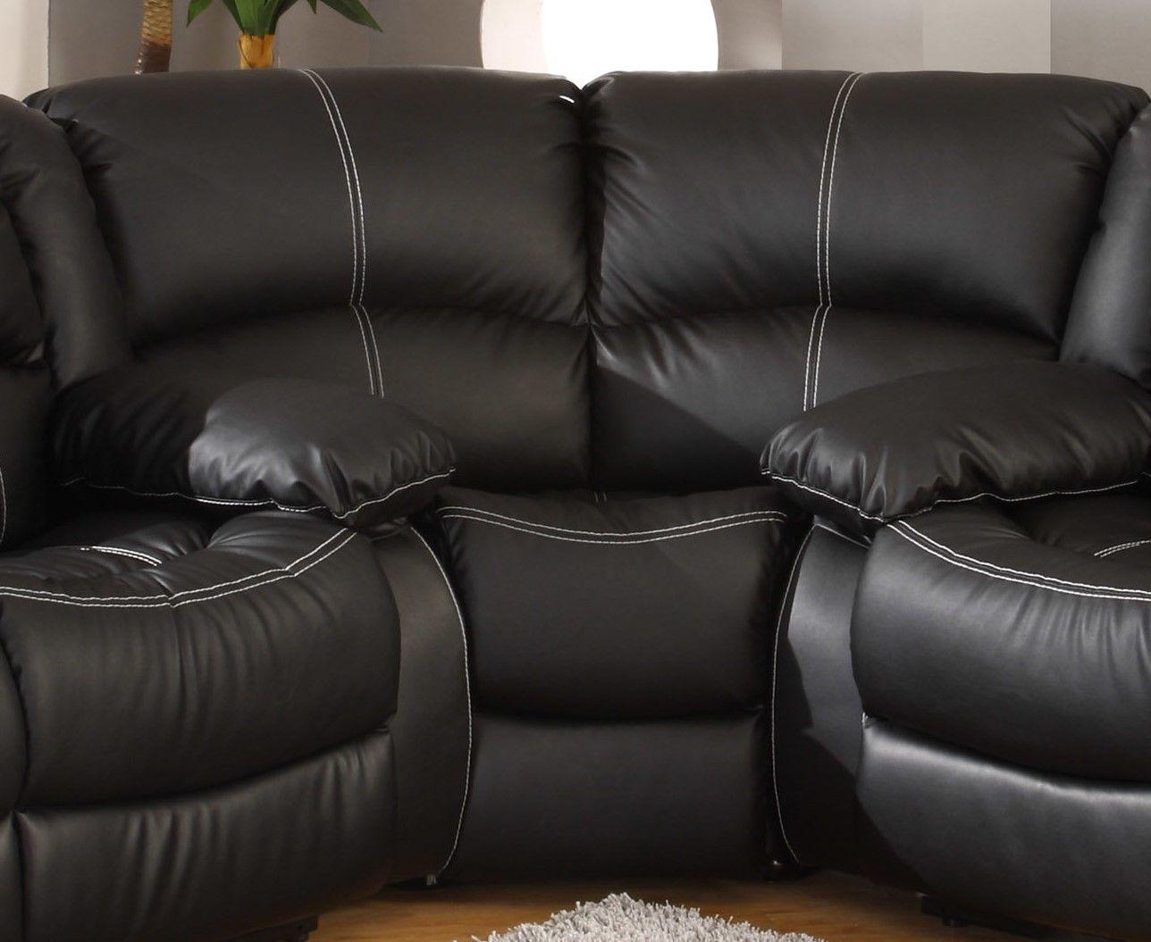 

                    
McFerran Furniture SF3591 Reclining Sectional Black Faux Leather Purchase 
