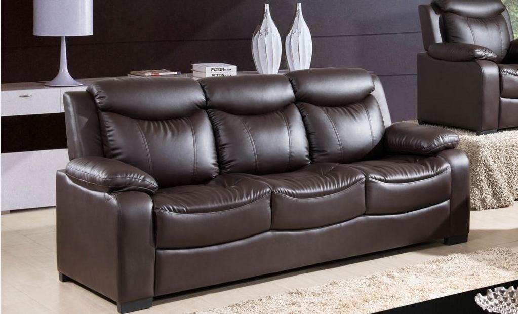 

    
McFerran SF5506 Contemporary Chocolate PU Living Room Sofa Set 2Pcs
