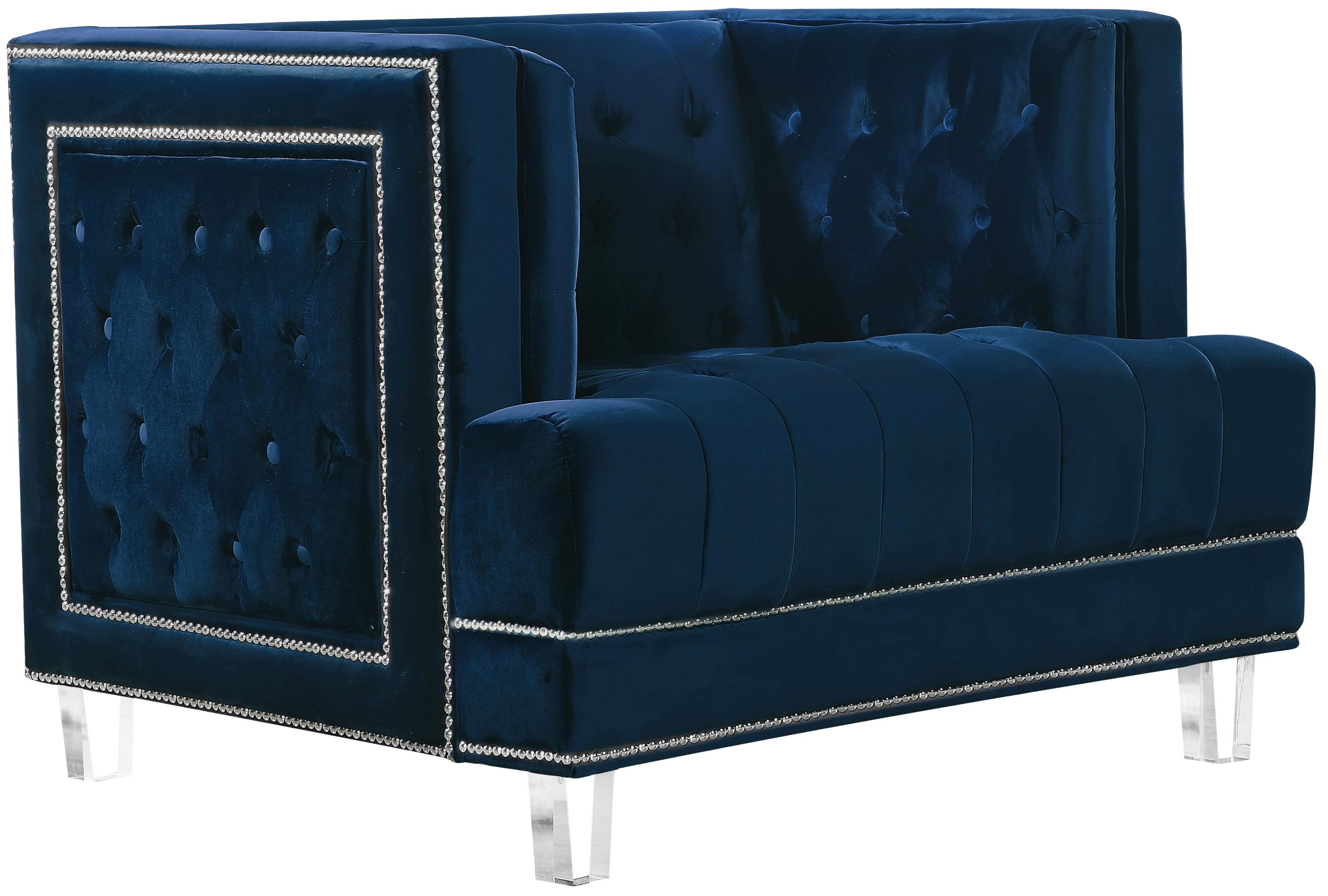 

    
609-Lucas-Navy-Set-3 Meridian Furniture Sofa Loveseat and Chair Set
