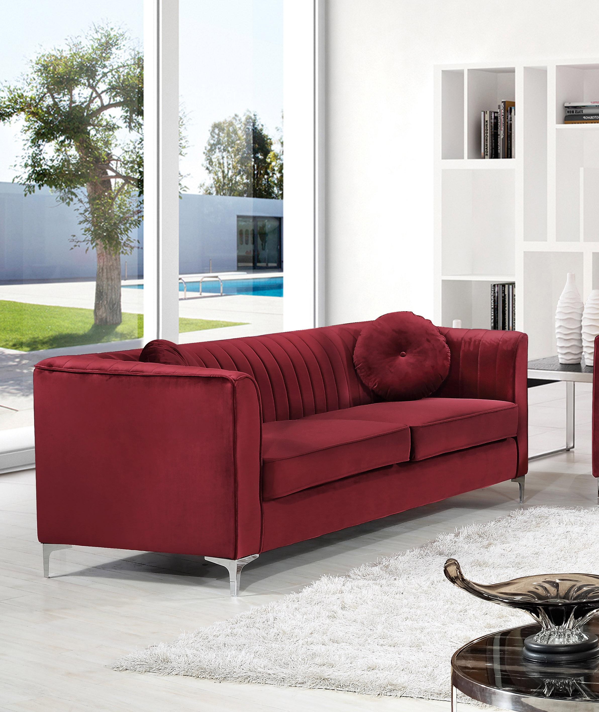 

    
Meridian Furniture Isabelle 612Burg-S Sofa Burgundy 612Burg-S
