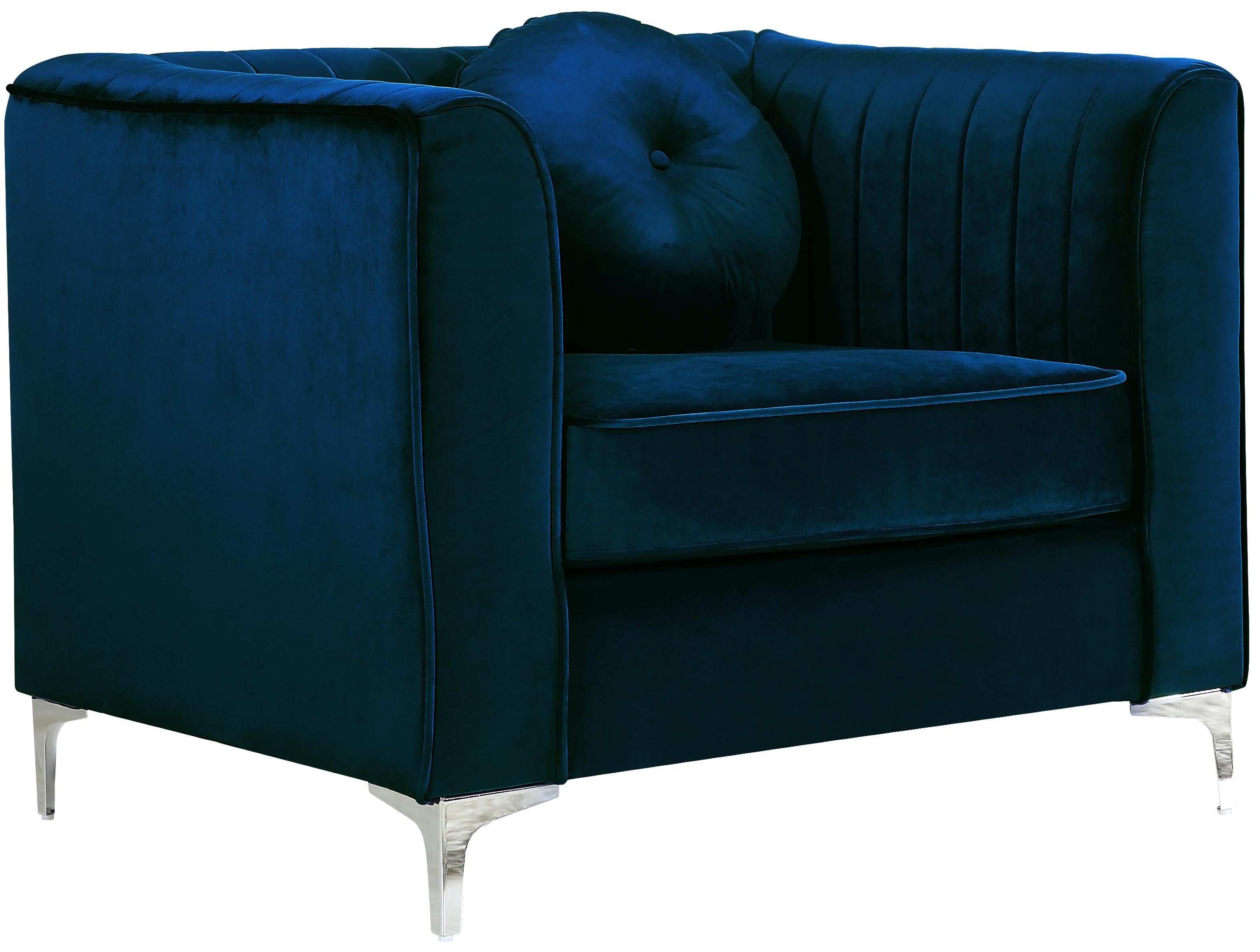 

                    
Buy Navy Velvet Sofa Set 3Pcs Isabelle 612Navy-S Meridian Contemporary Modern
