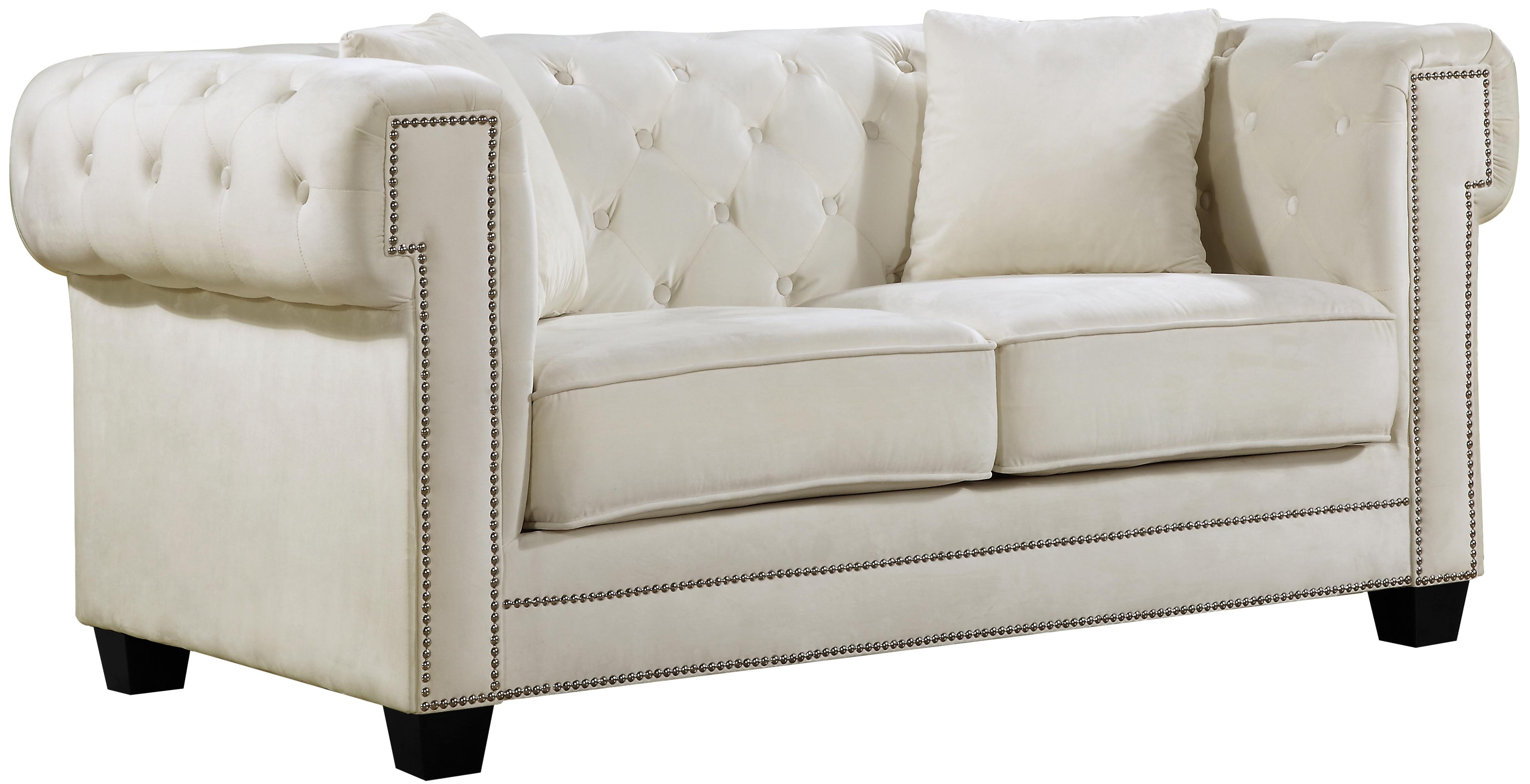 

    
614Cream-S-Set-3 Cream Tufted Velvet Sofa Set 3Pcs Bowery 614Cream-S Meridian Contemporary Modern
