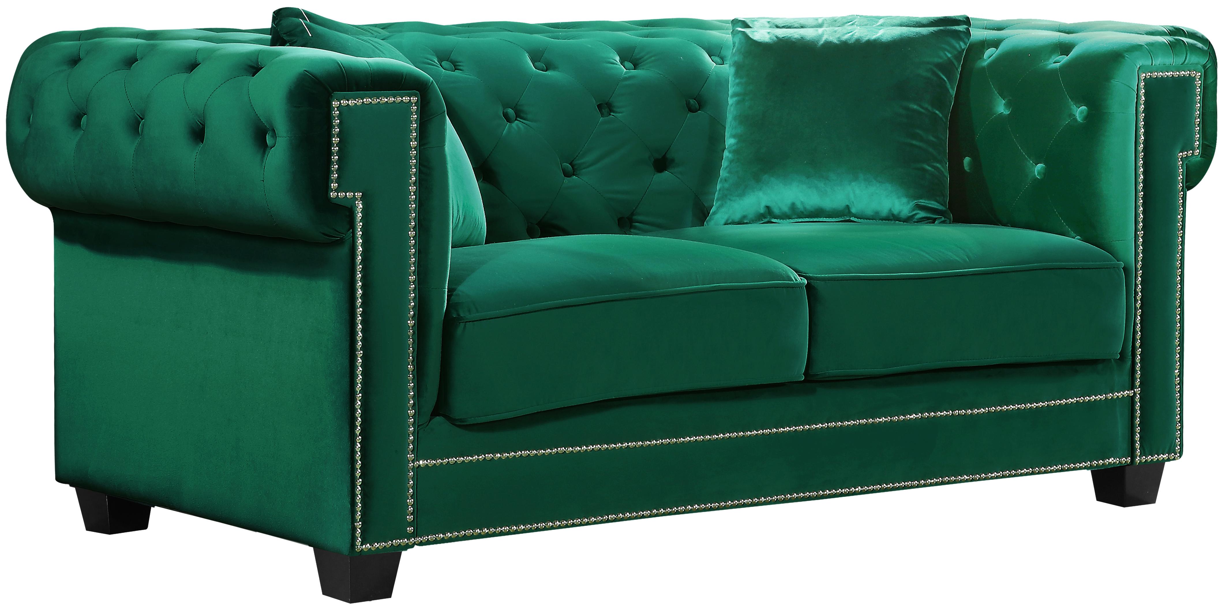 

        
Meridian Furniture Bowery 614Green-S-Set-2 Sofa Set Green Velvet 647899945335
