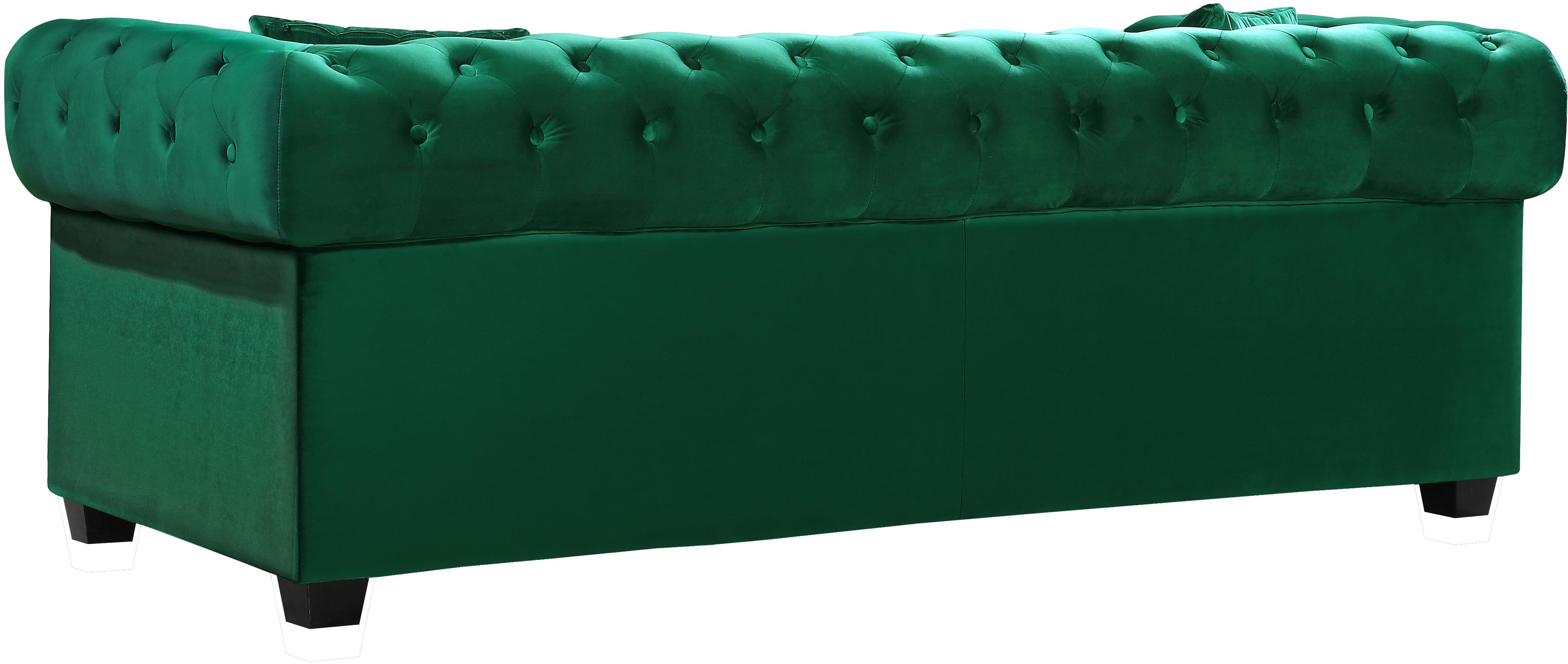 

    
Green Tufted Velvet Sofa Bowery 614Green-S Meridian Contemporary Modern
