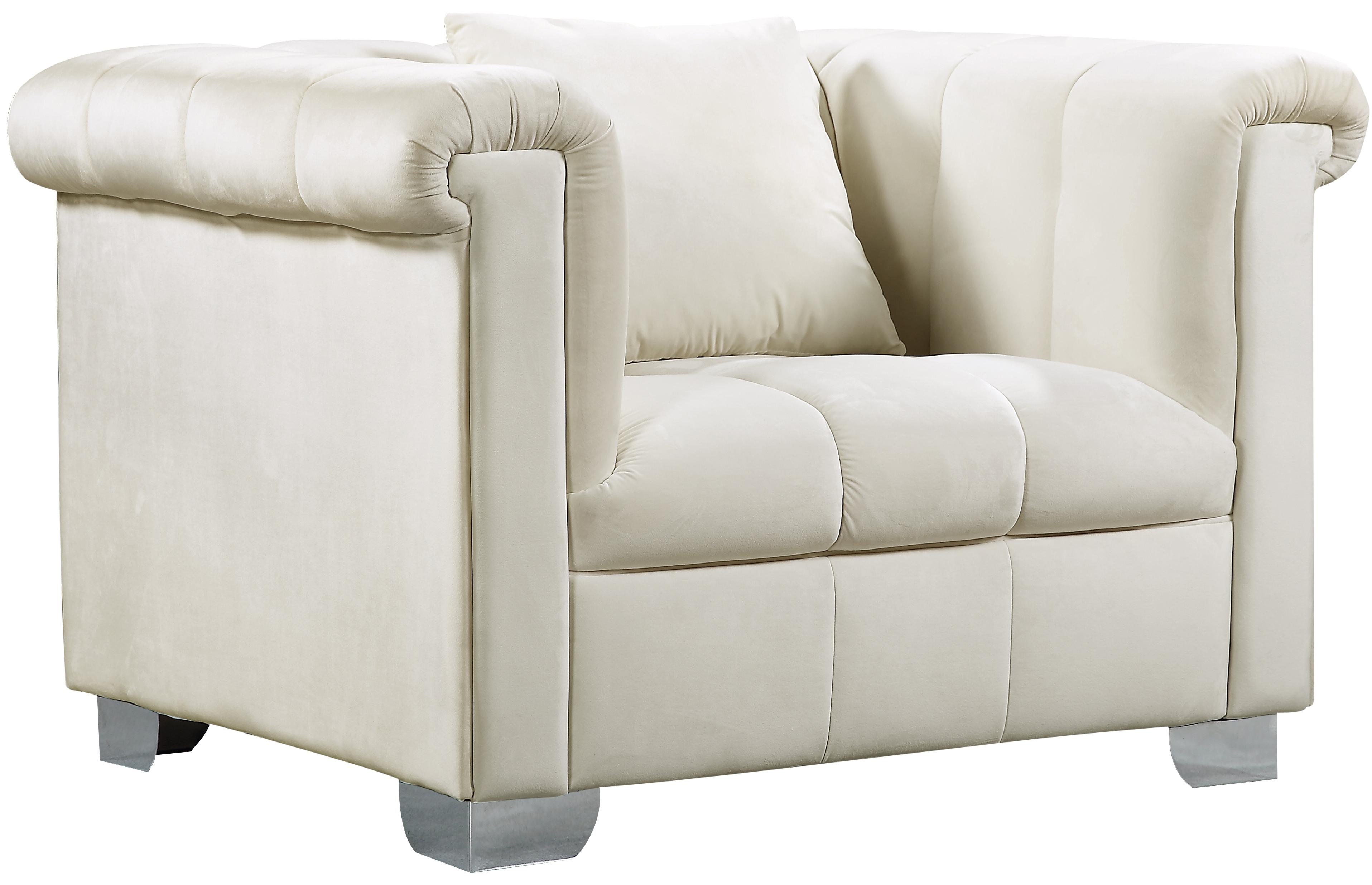 

                    
Buy Cream Velvet Tufted Sofa Set 3Pcs Kayla 615Cream-S Meridian Contemporary
